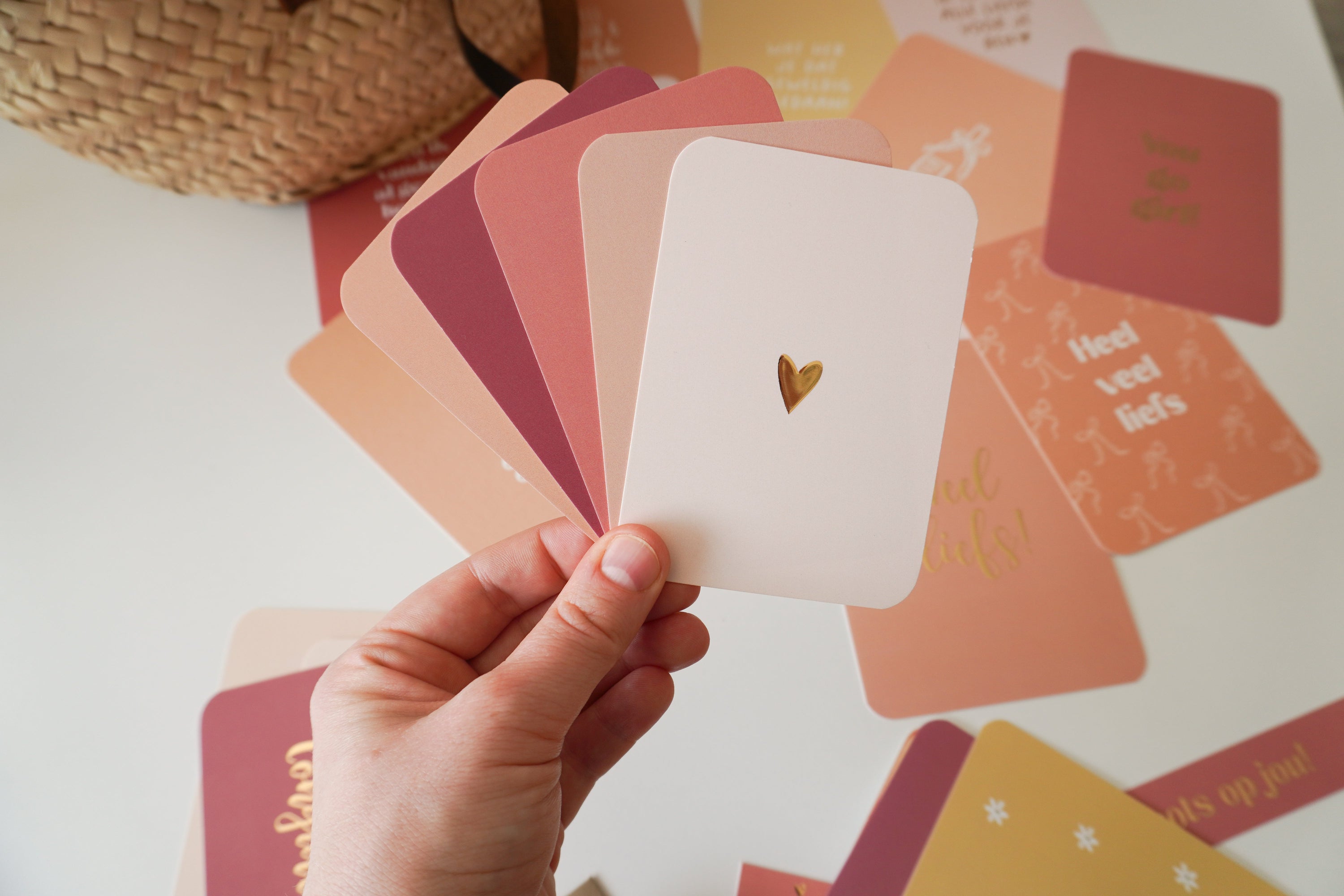 Sterkte wensen met een kaartje