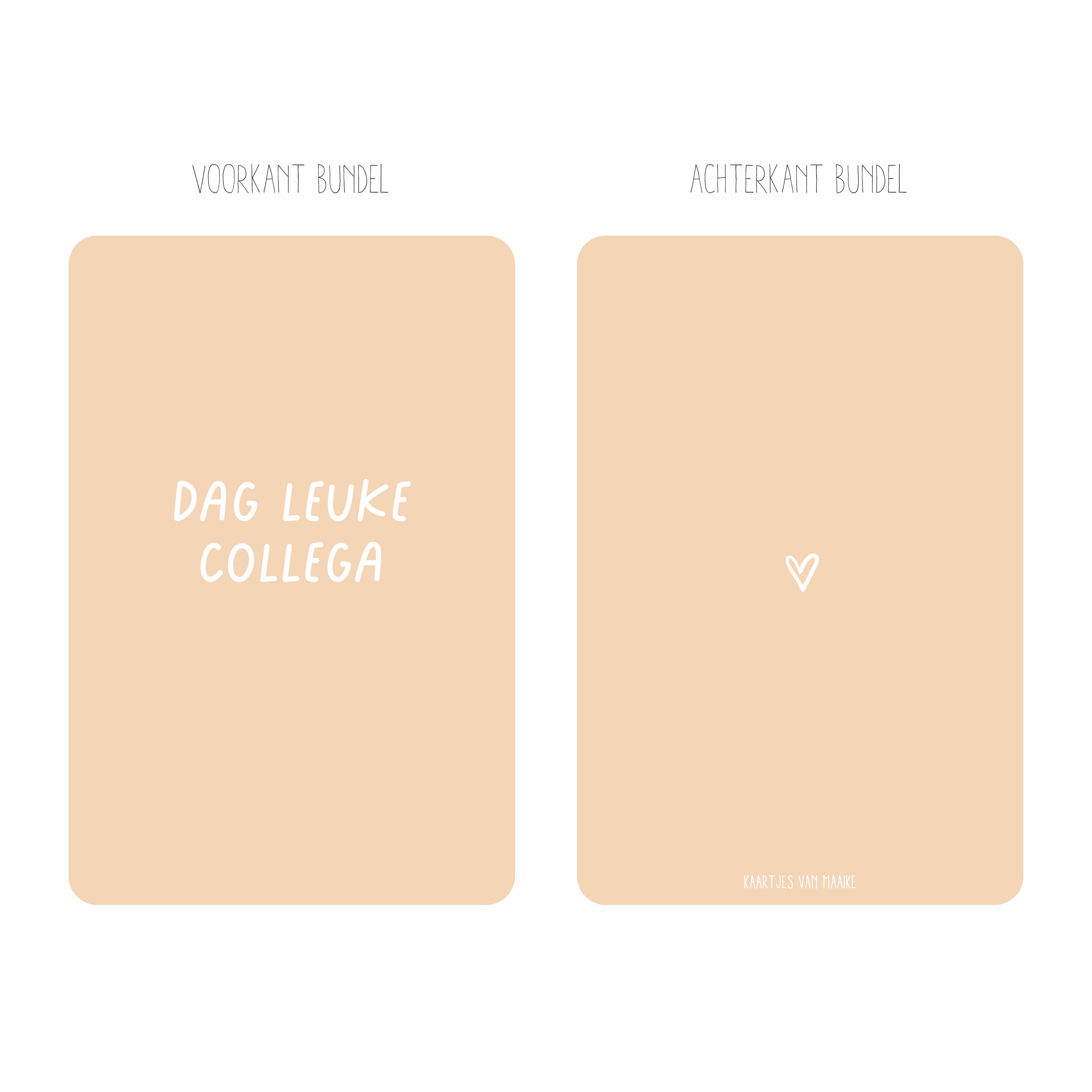 Een cadeau voor het afscheid nemen van een collega met de tekst &