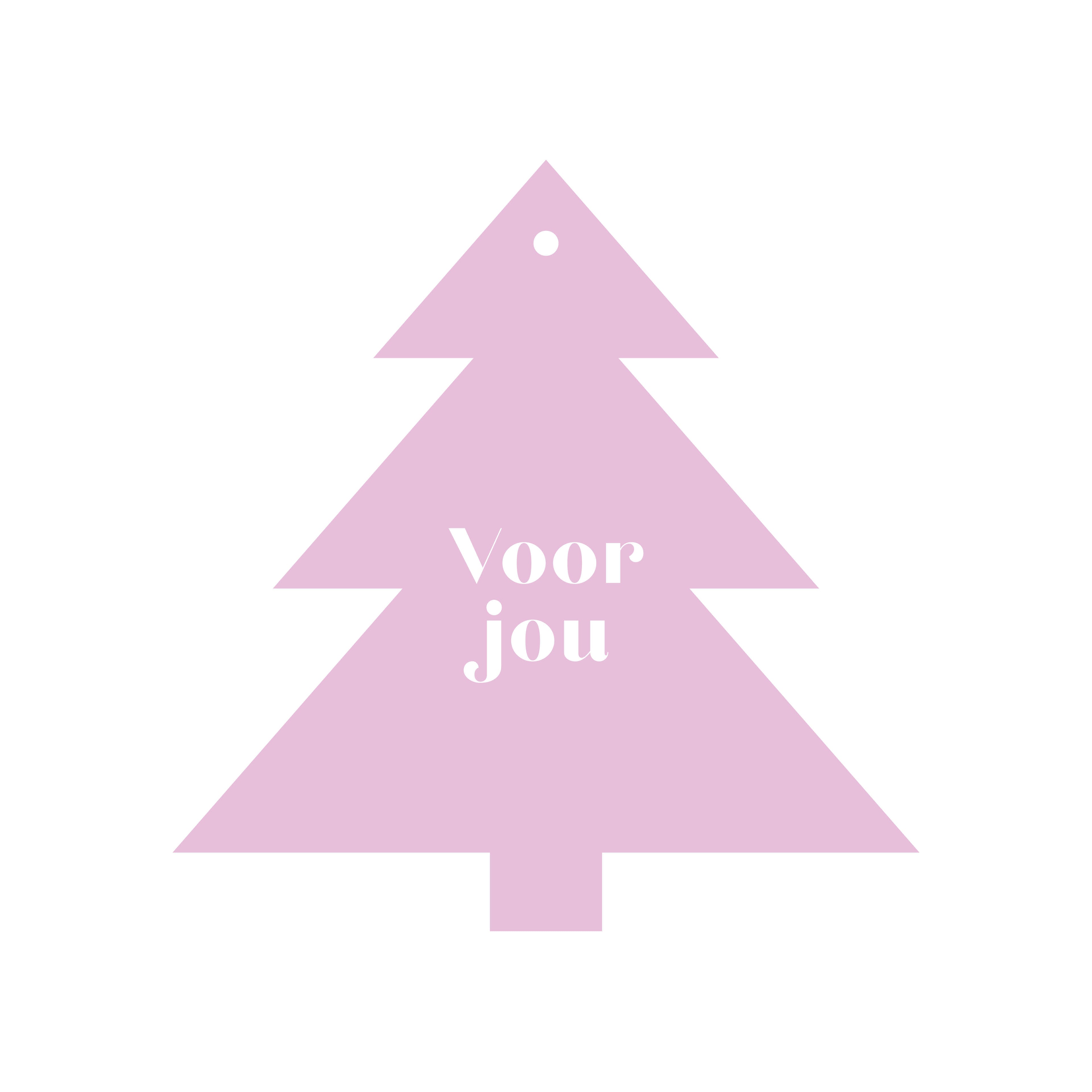 Cadeaukaartje Voor jou - Kerst