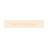 Cadeaulabel in de kleur beige met de tekst &