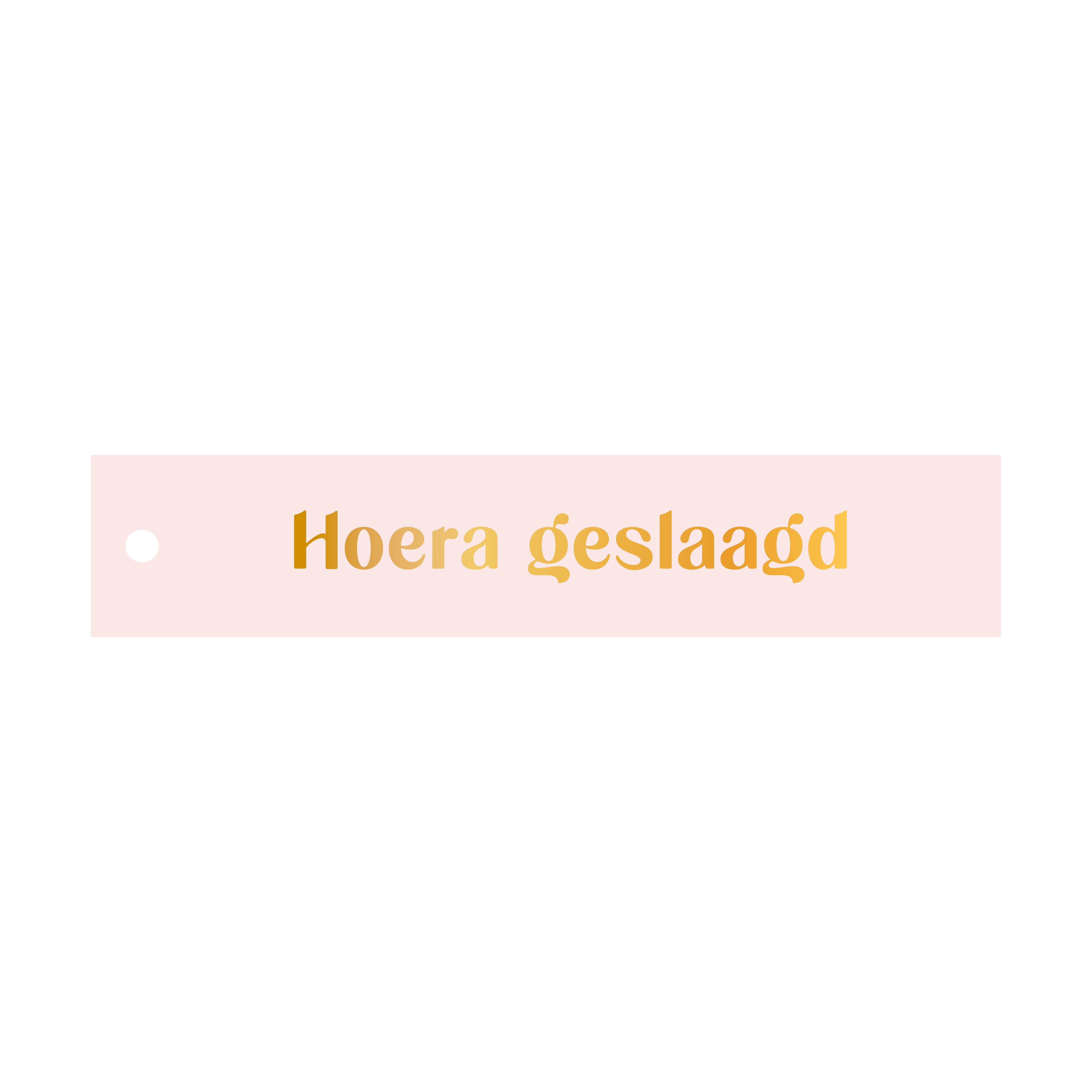 Cadeaulabel in de kleur lichtroze met de tekst &