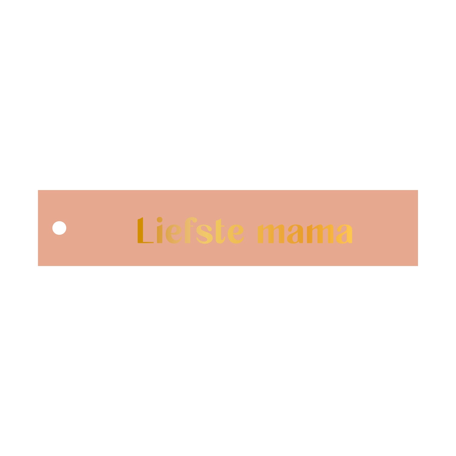 Cadeaulabel in de kleur roze met de tekst &