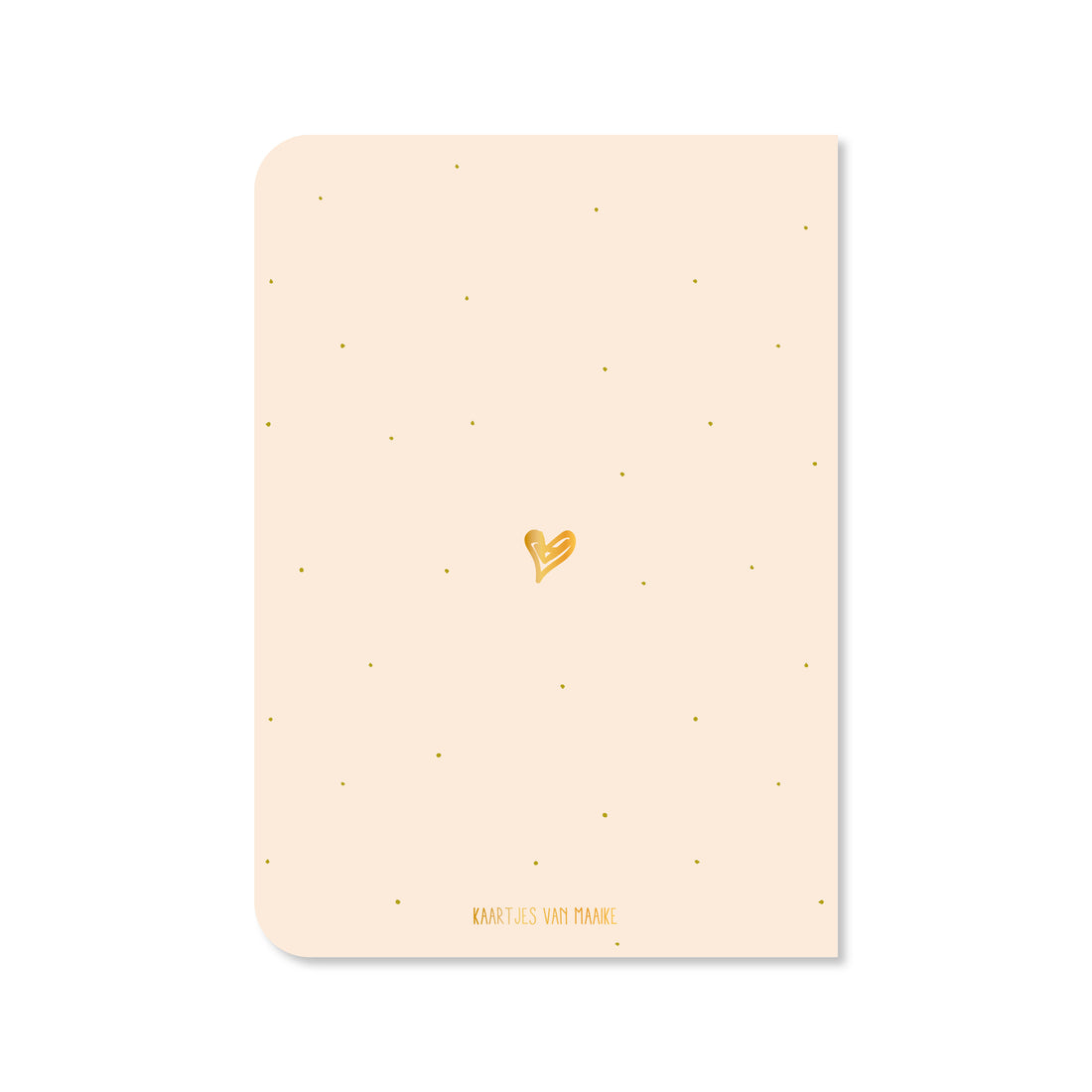 Dubbele kaart met envelop | Gecondoleerd - met goudfolie