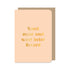 Beige dubbele Beterschapskaart met envelop met de tekst &