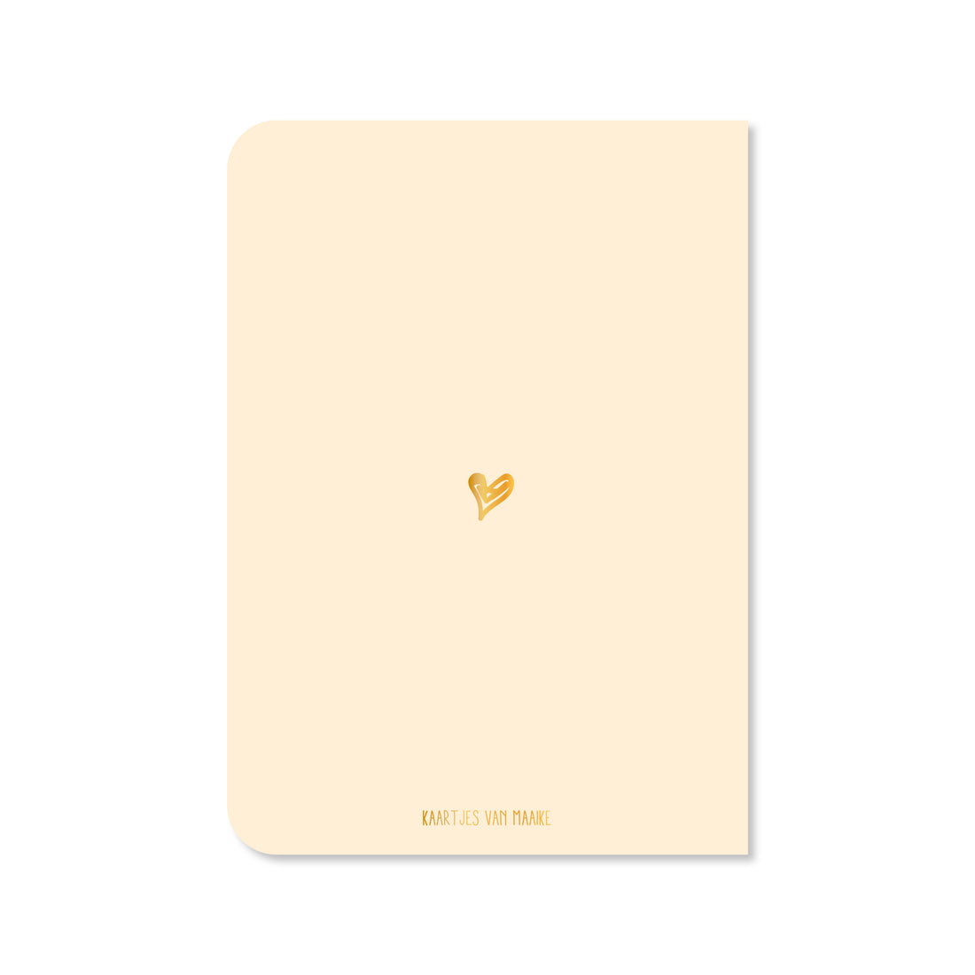 Dubbele kaart met envelop | Oh wat vind ik dit leuk - met goudfolie