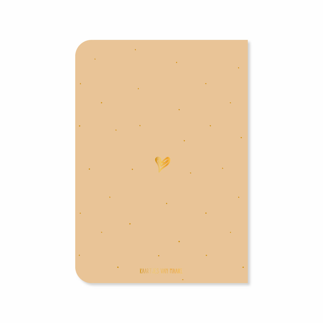 Dubbele kaart met envelop | Sterkte - met goudfolie