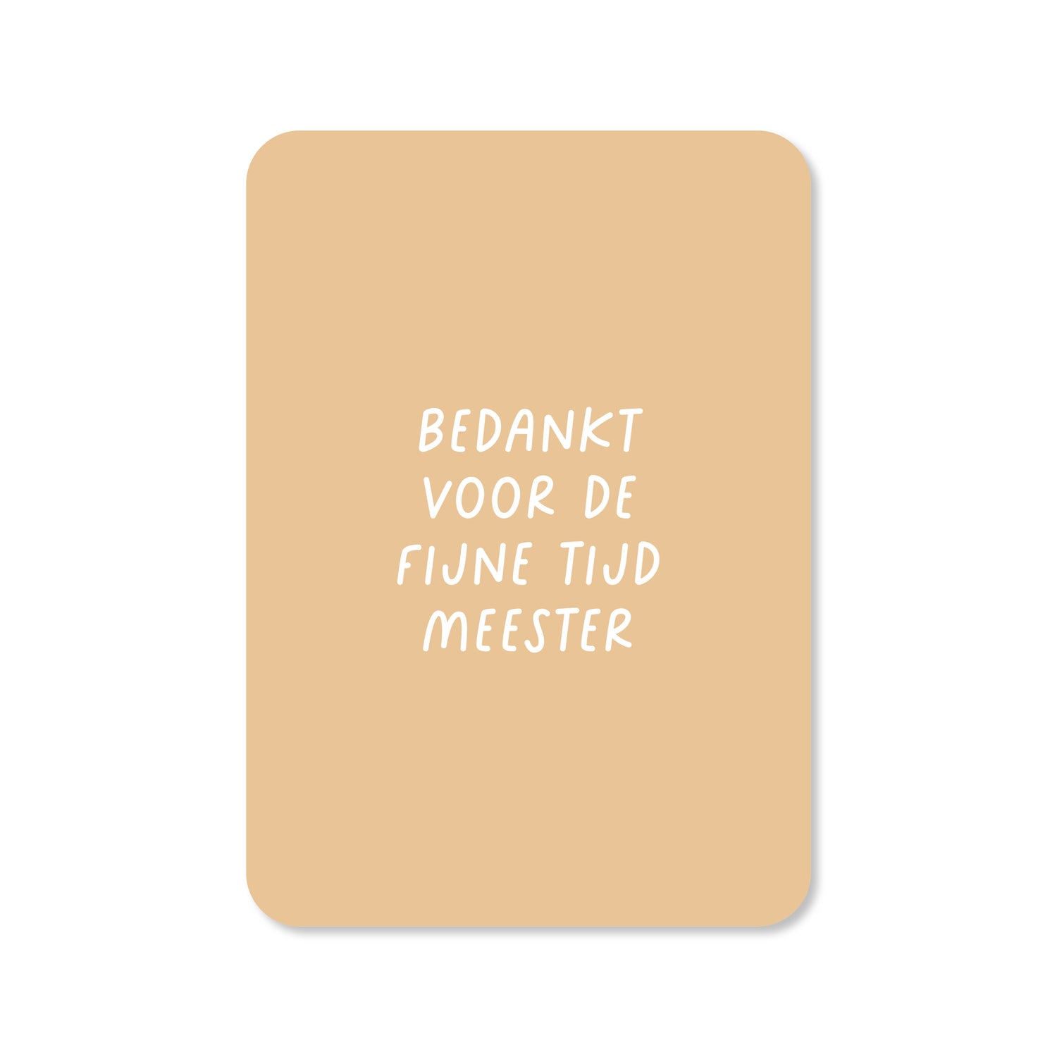 Wenskaart met de tekst &
