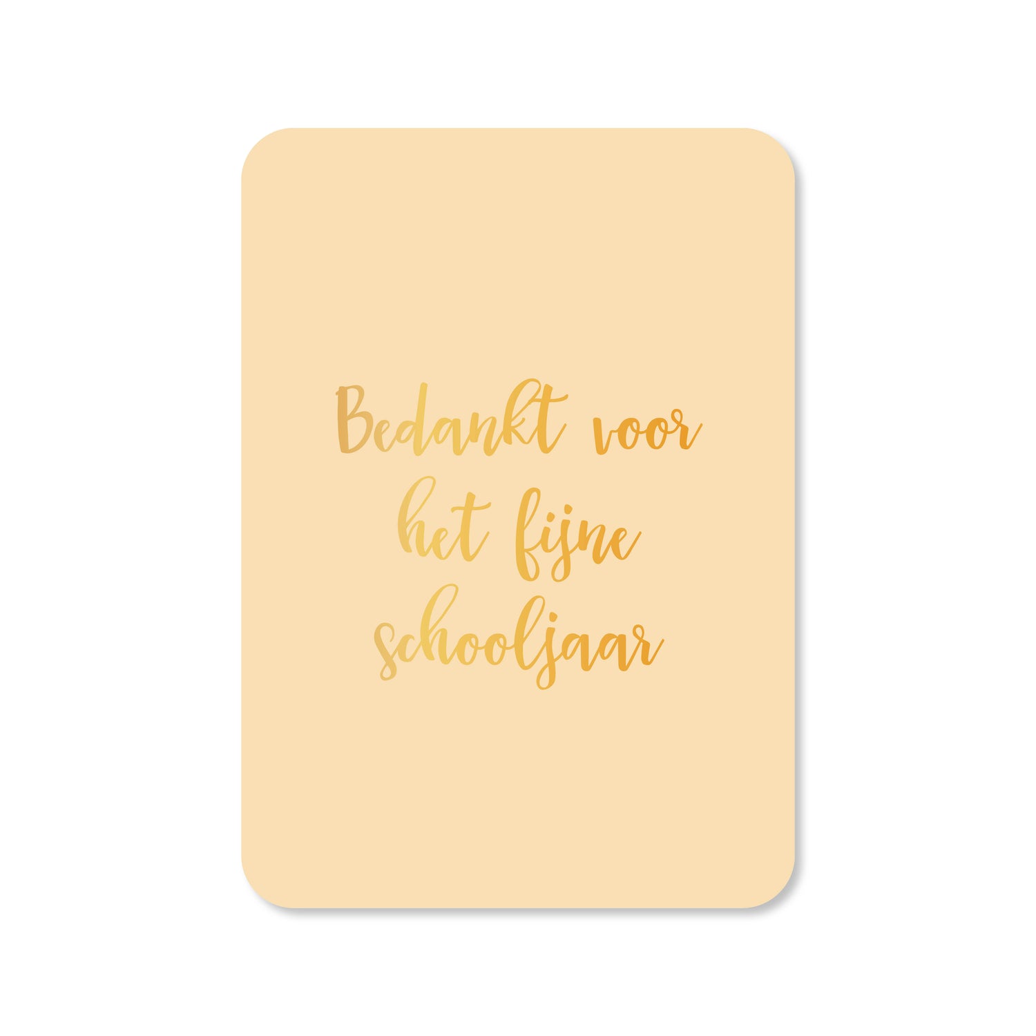 Wenskaart met de tekst &