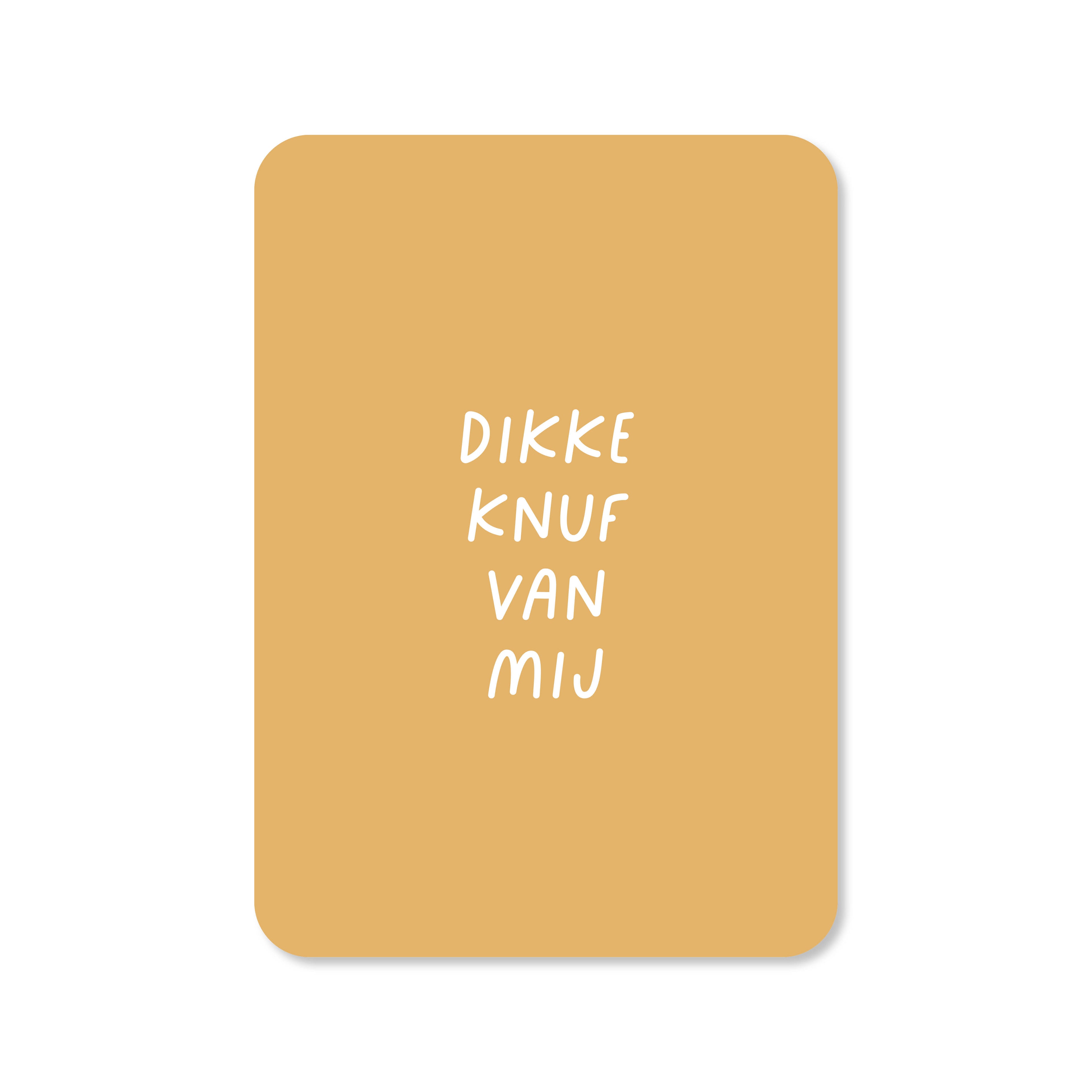 Wenskaart met de tekst &
