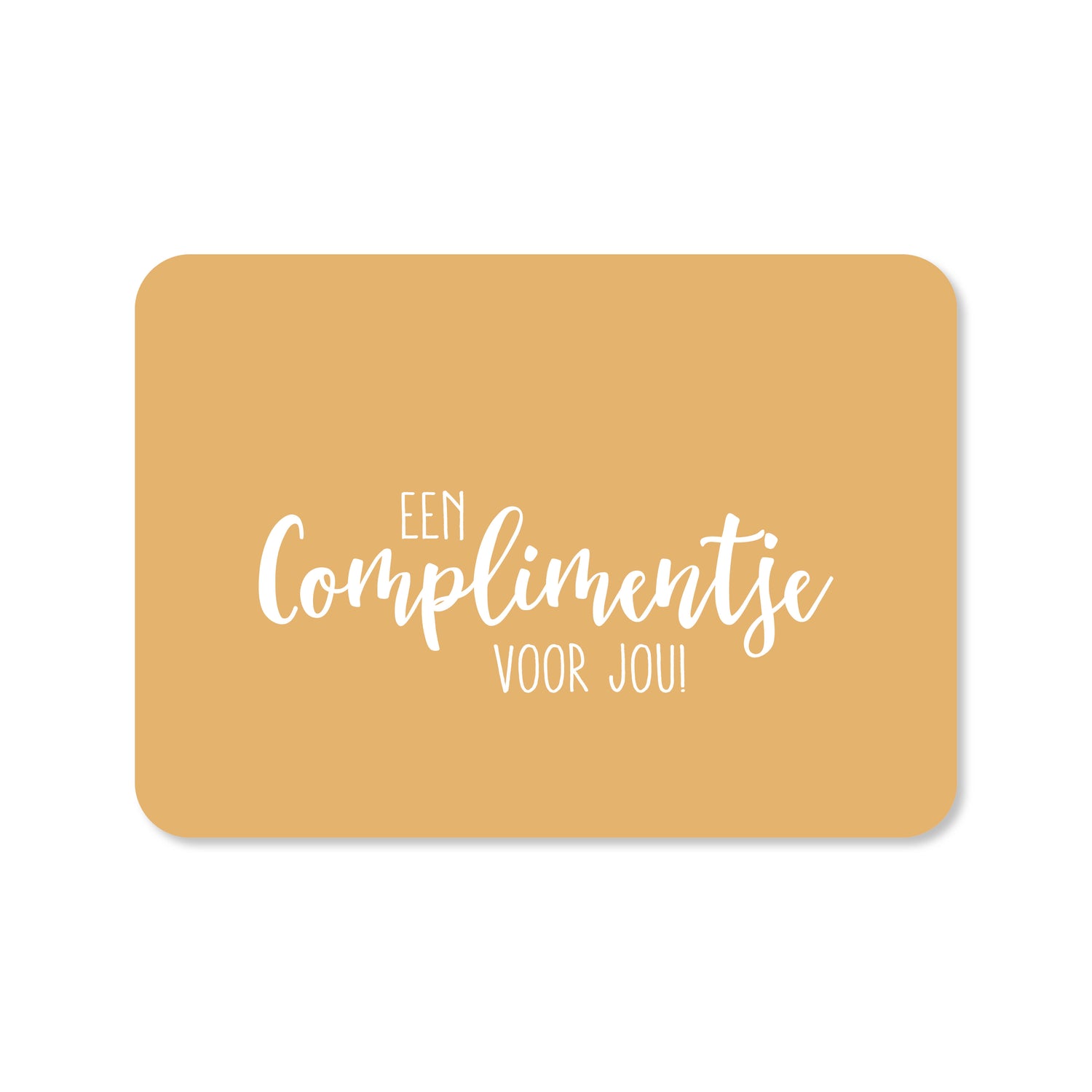 Wenskaart met de tekst &