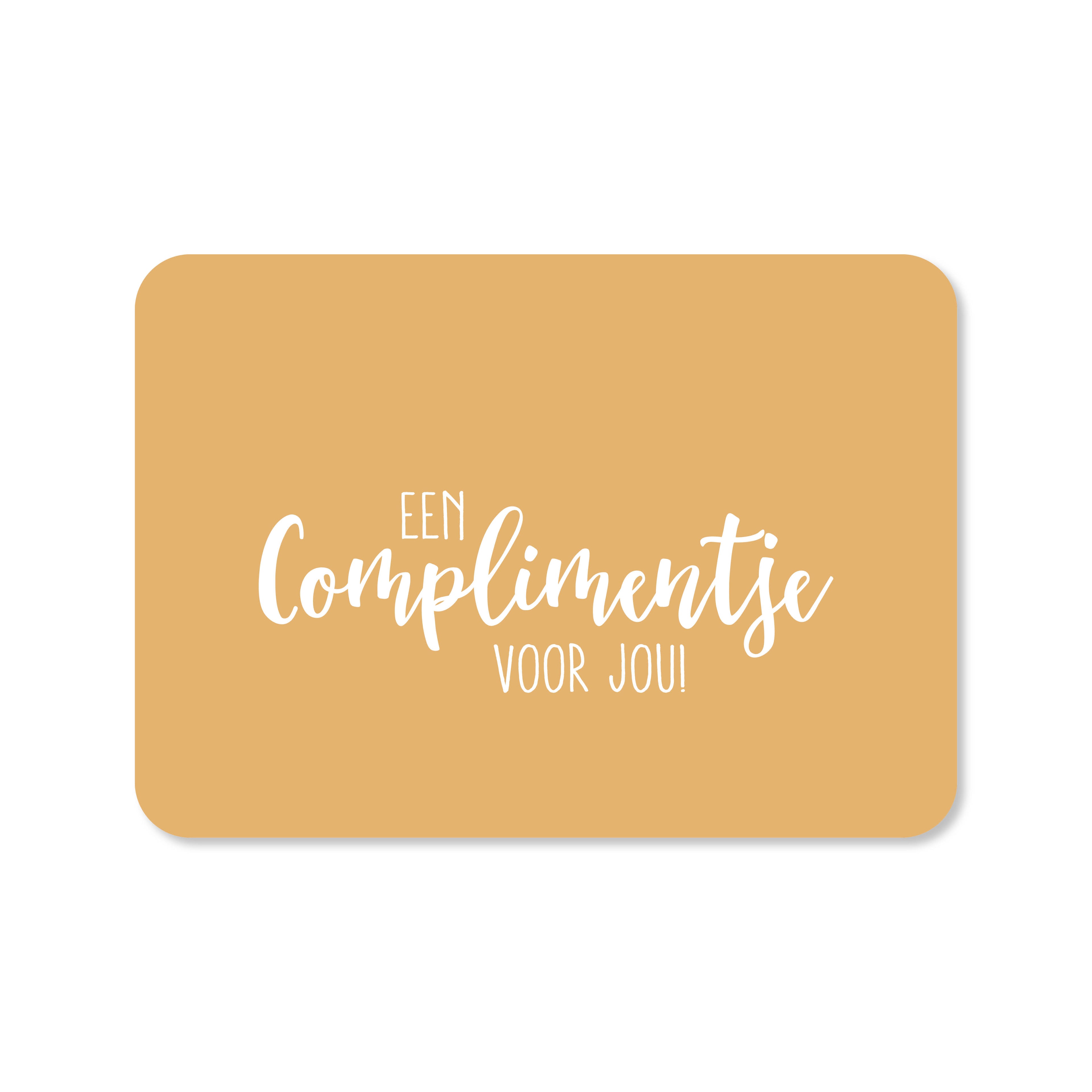 Wenskaart met de tekst &