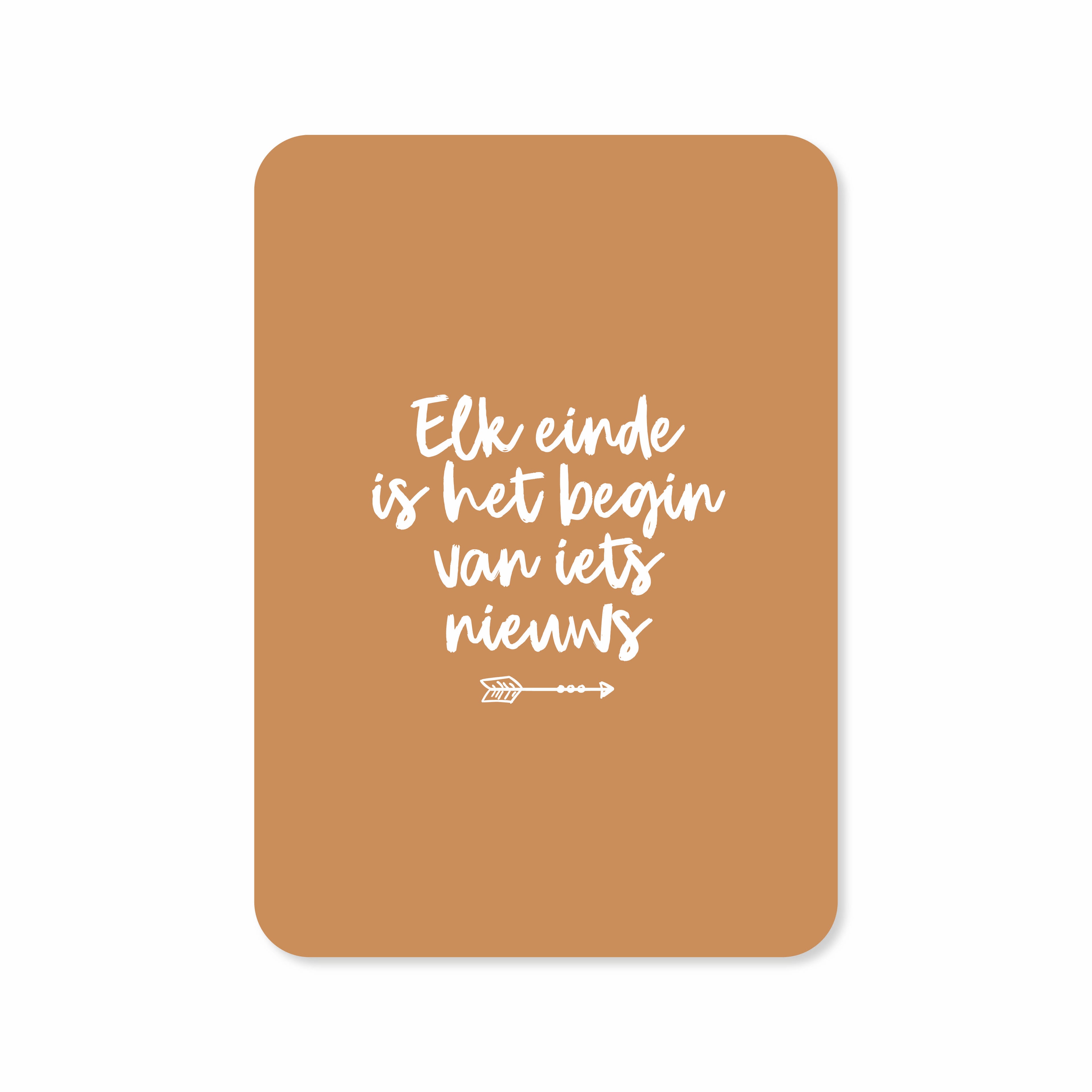 Wenskaart met de tekst &