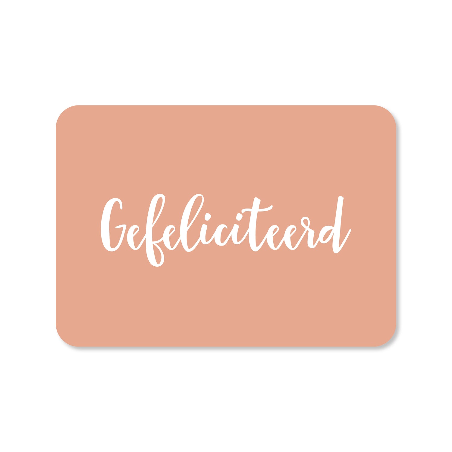 Wenskaart met de tekst &