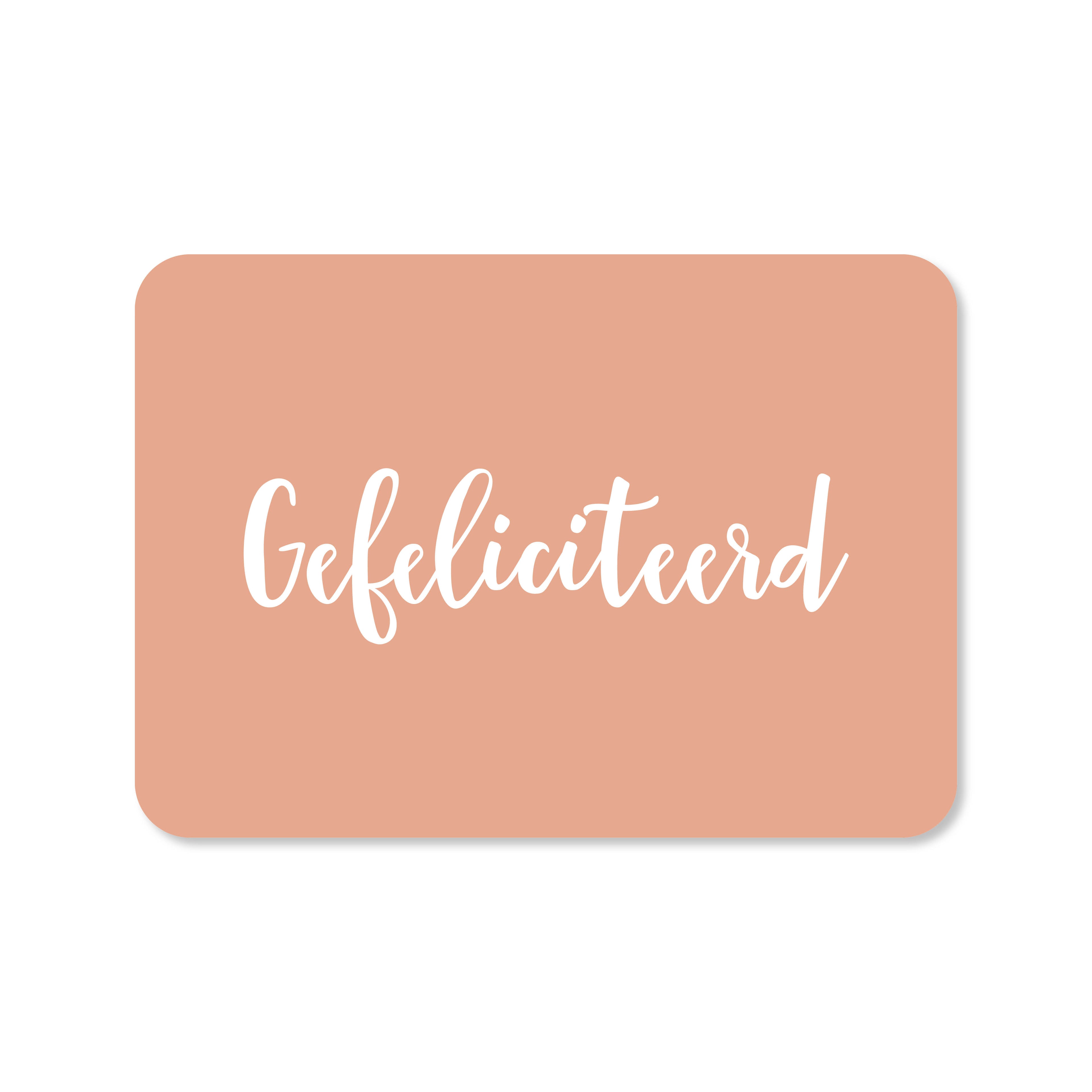 Wenskaart met de tekst &