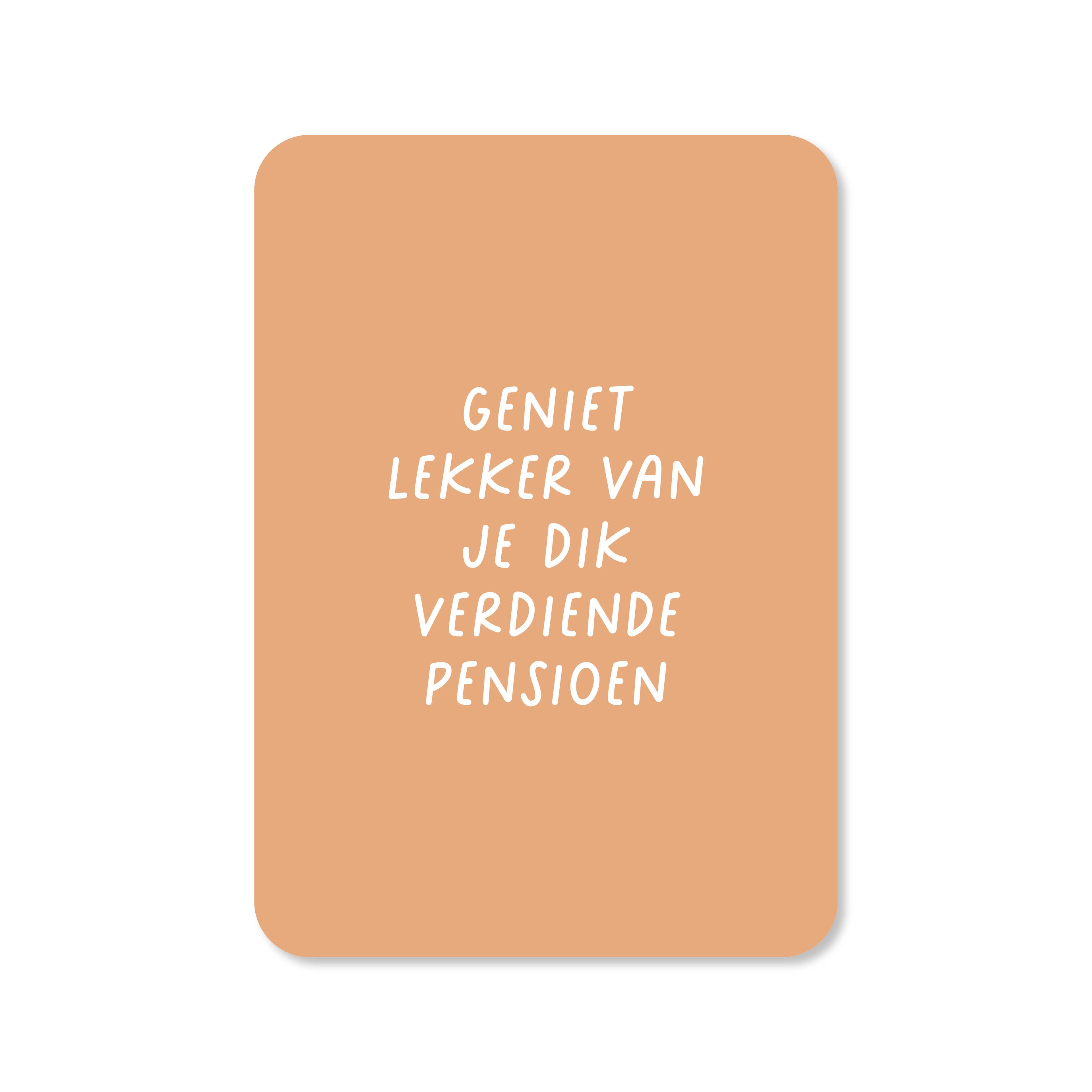 Wenskaart met de tekst &