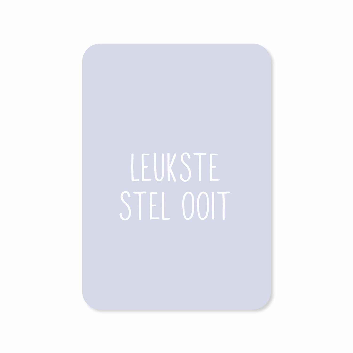 Wenskaart met de tekst &