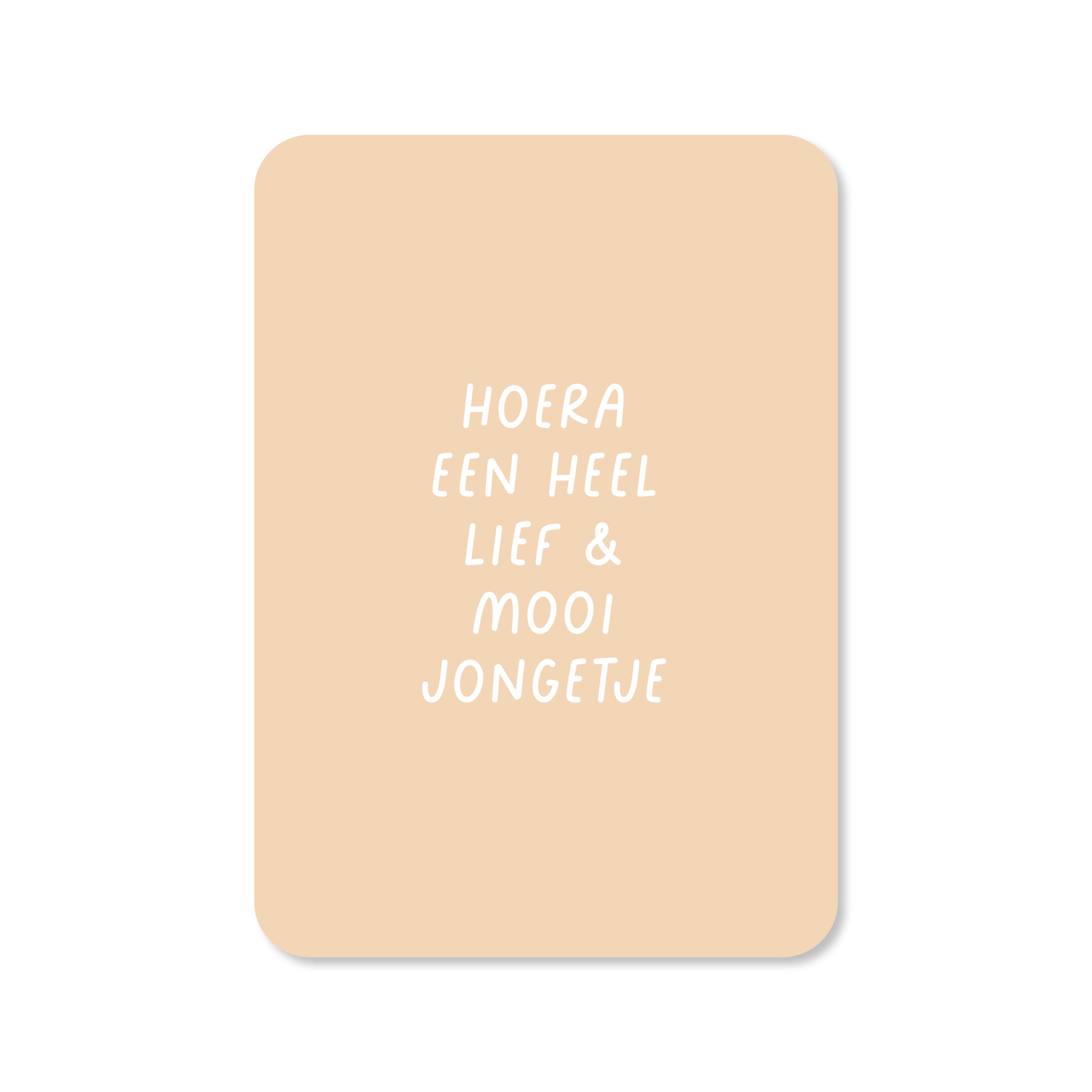 Wenskaart met de tekst &