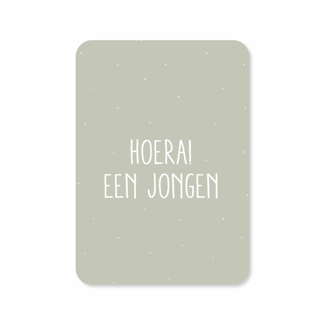 Wenskaart met de tekst &