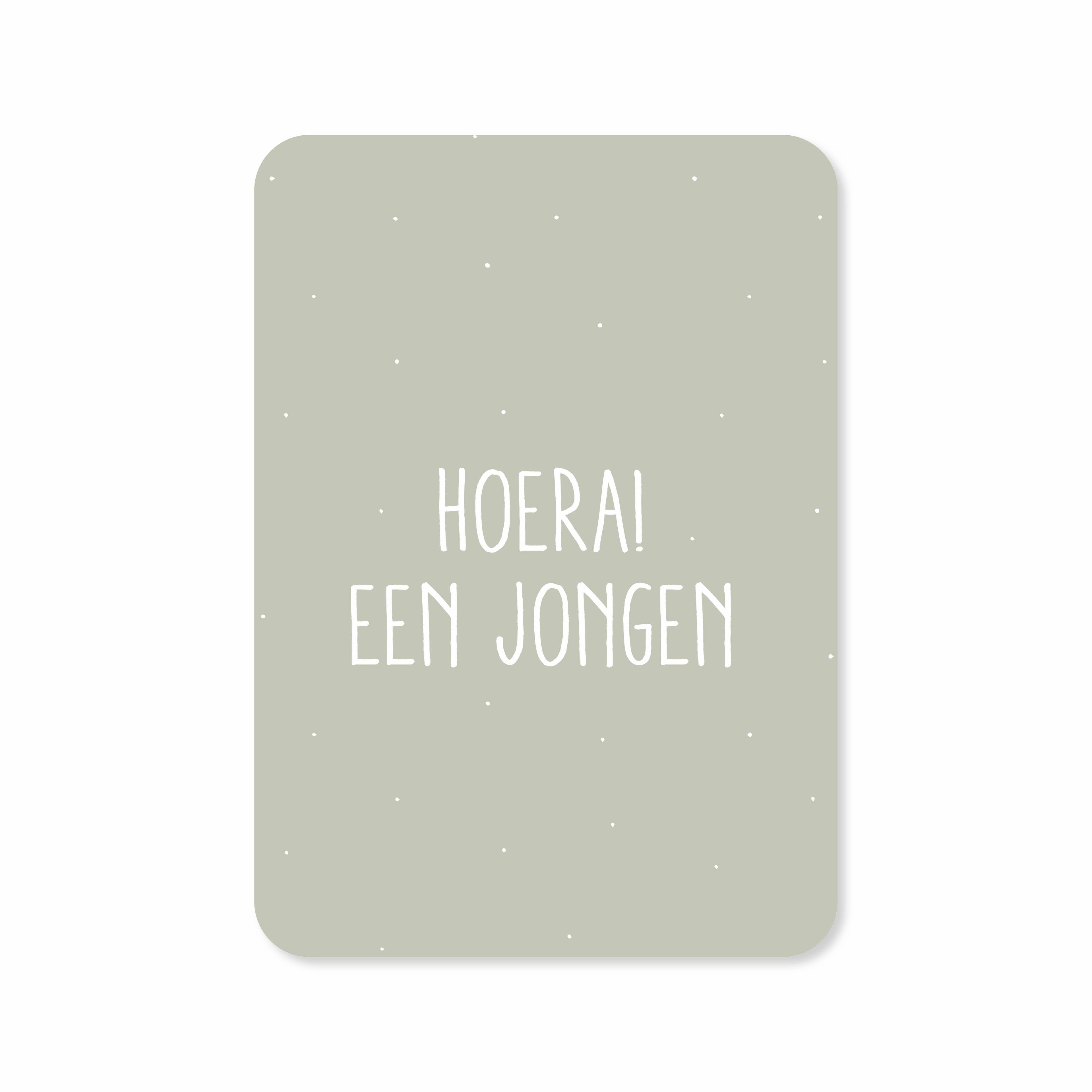 Wenskaart met de tekst &