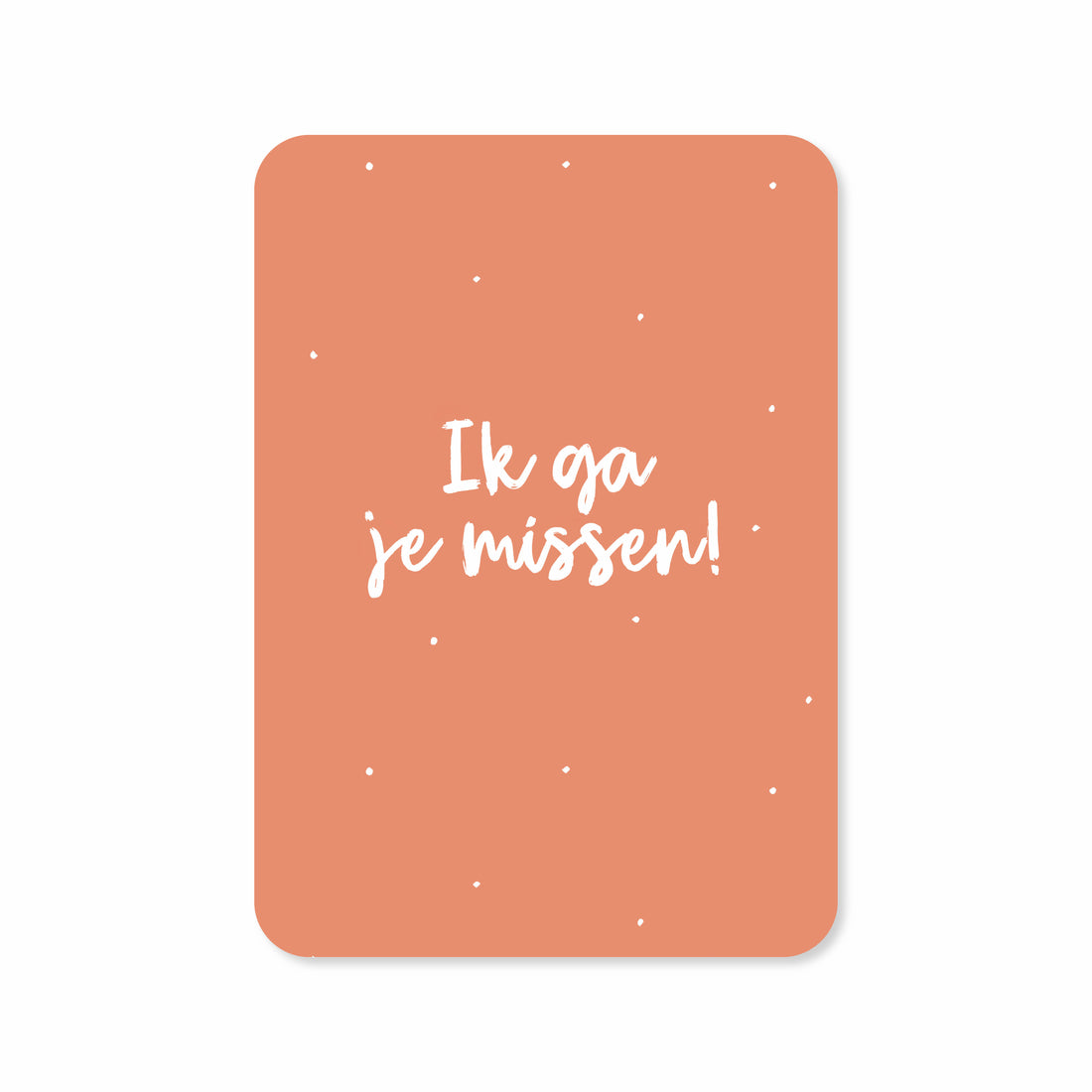 Een set van 10 wenskaarten met de tekst &