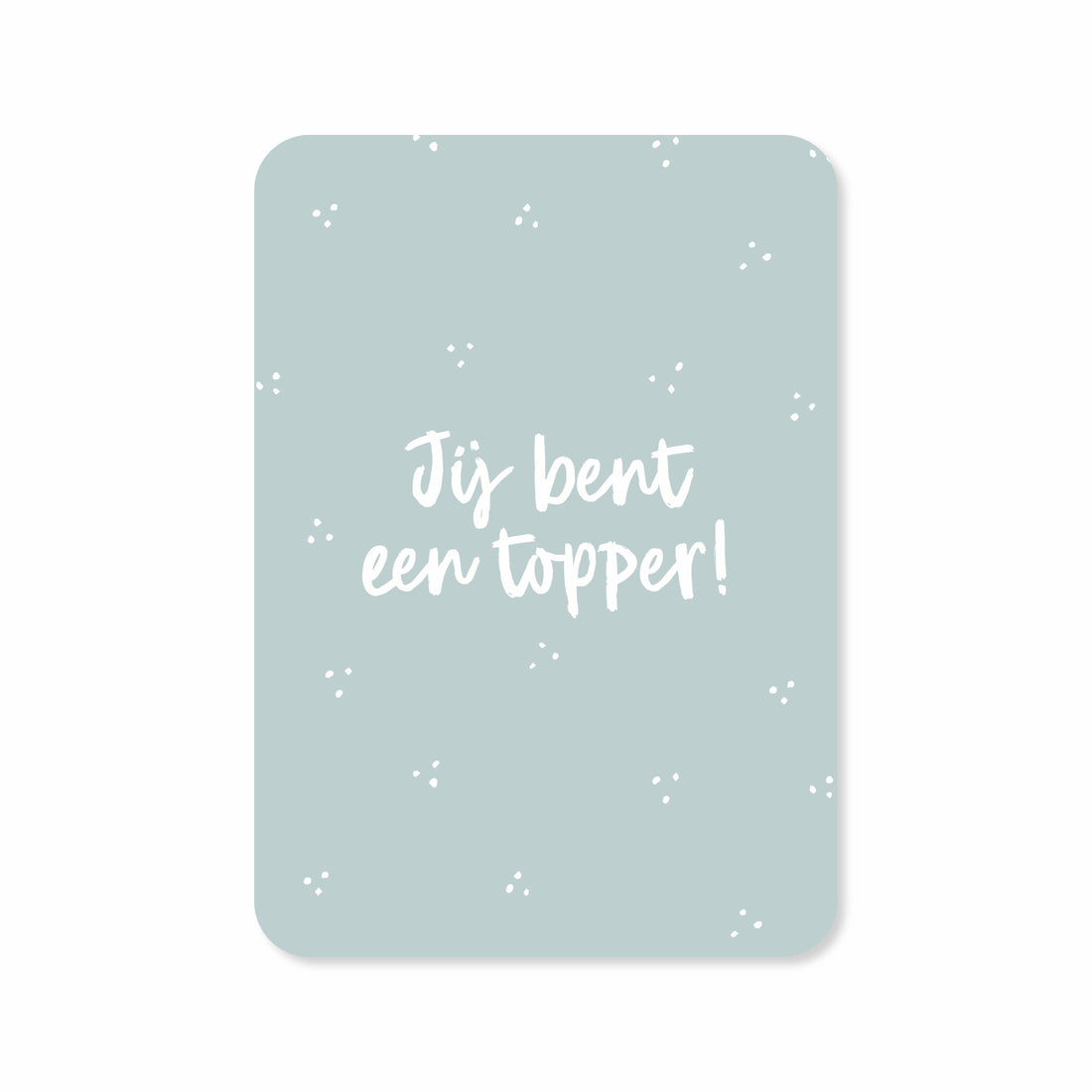 Een set van 10 wenskaarten met de tekst &