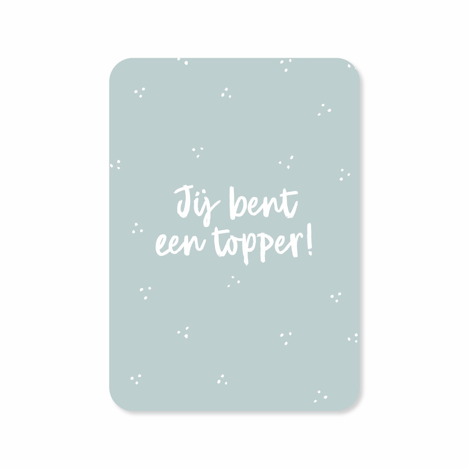 Een set van 10 wenskaarten met de tekst &