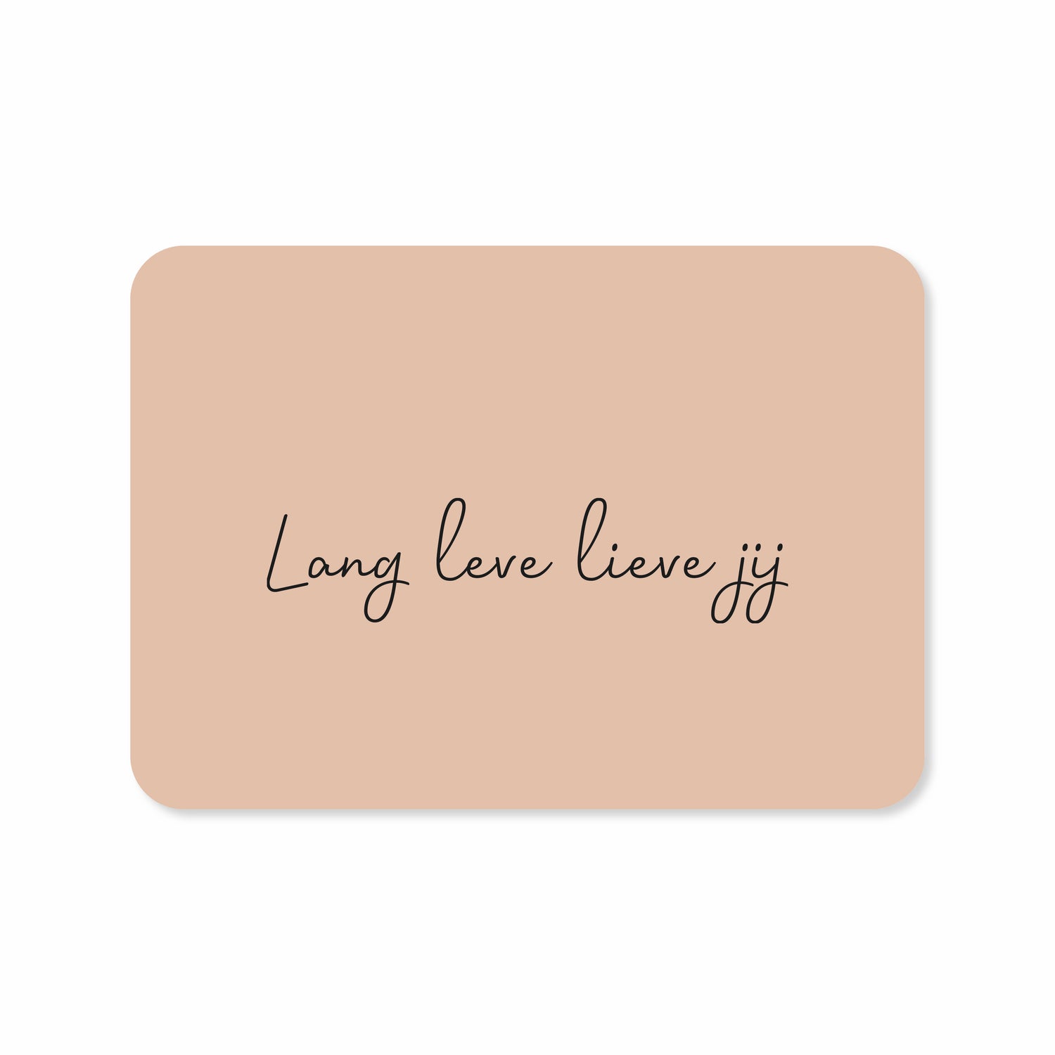 Verjaardagskaart met de tekst &