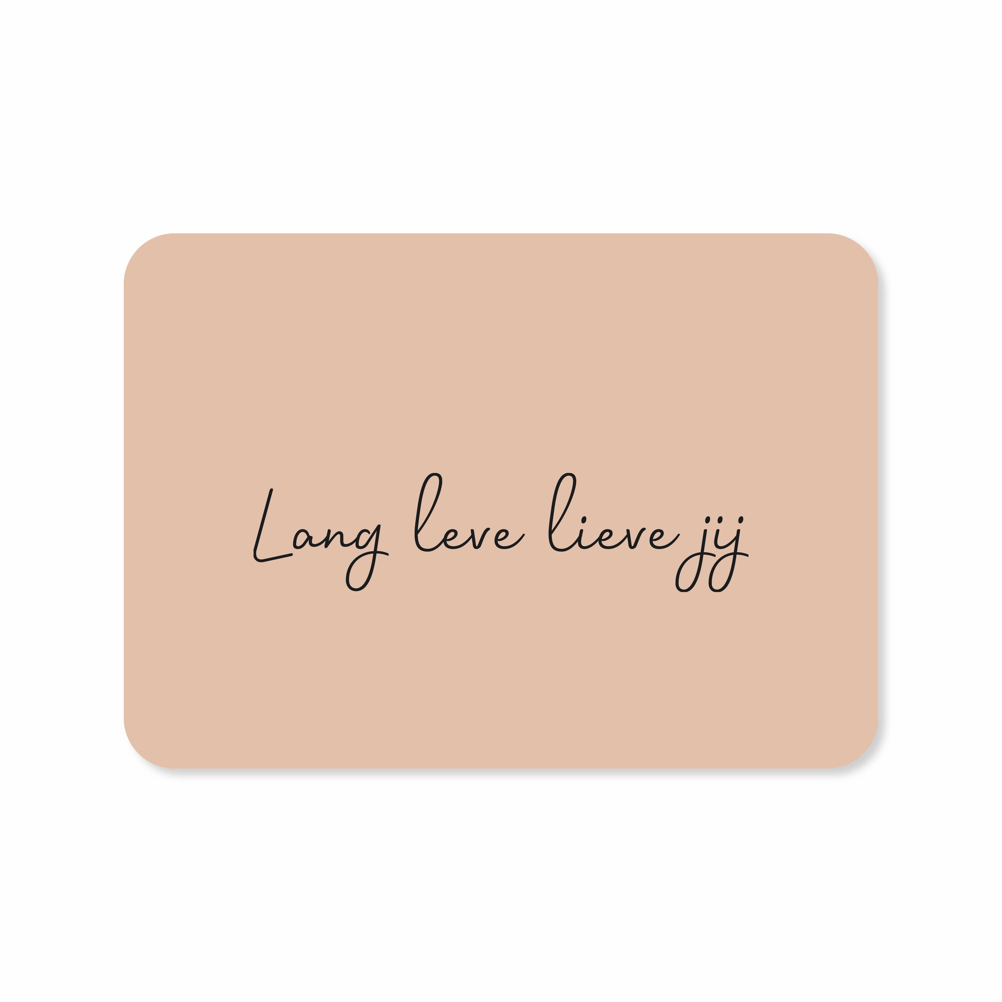 Verjaardagskaart met de tekst &