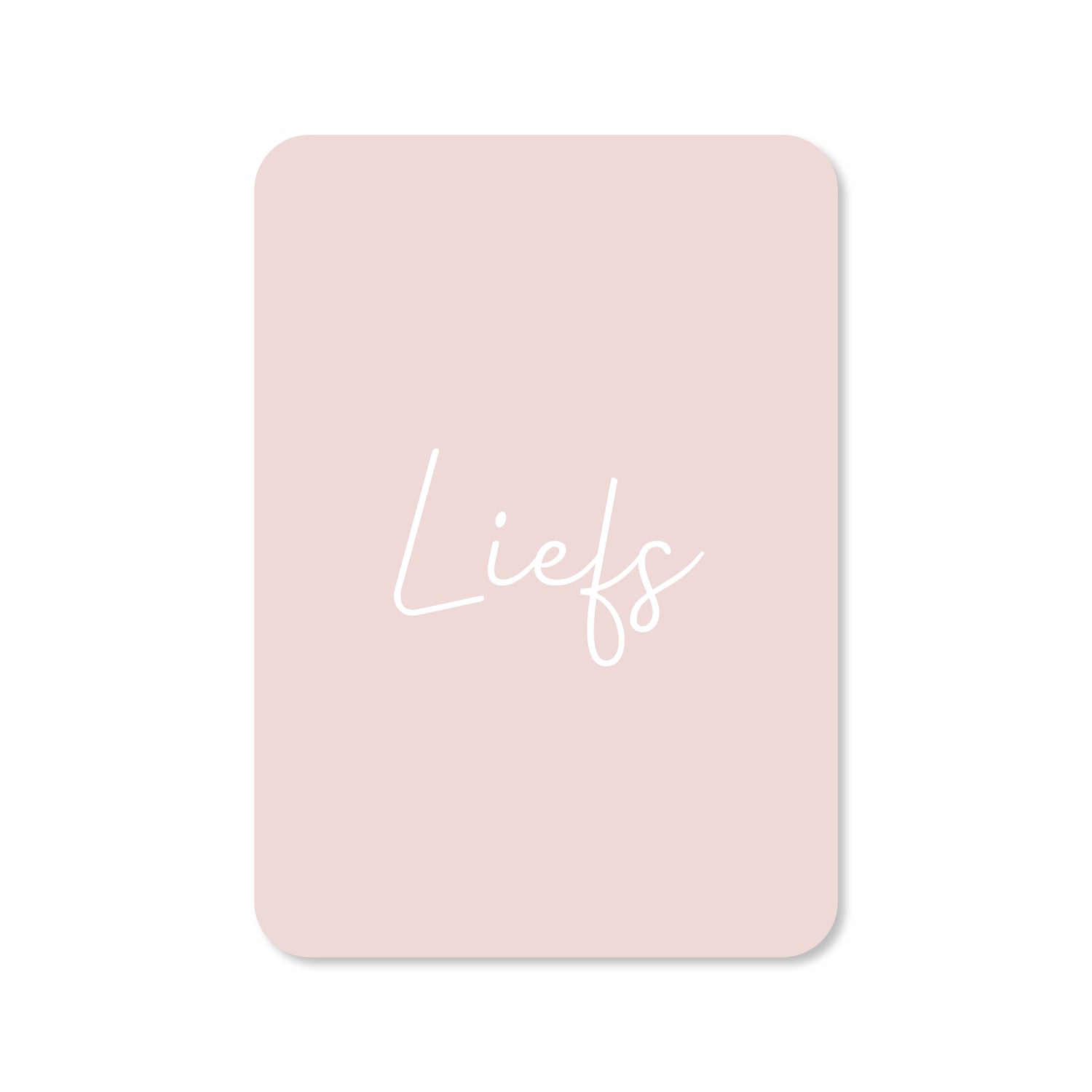 Wenskaart met de tekst &