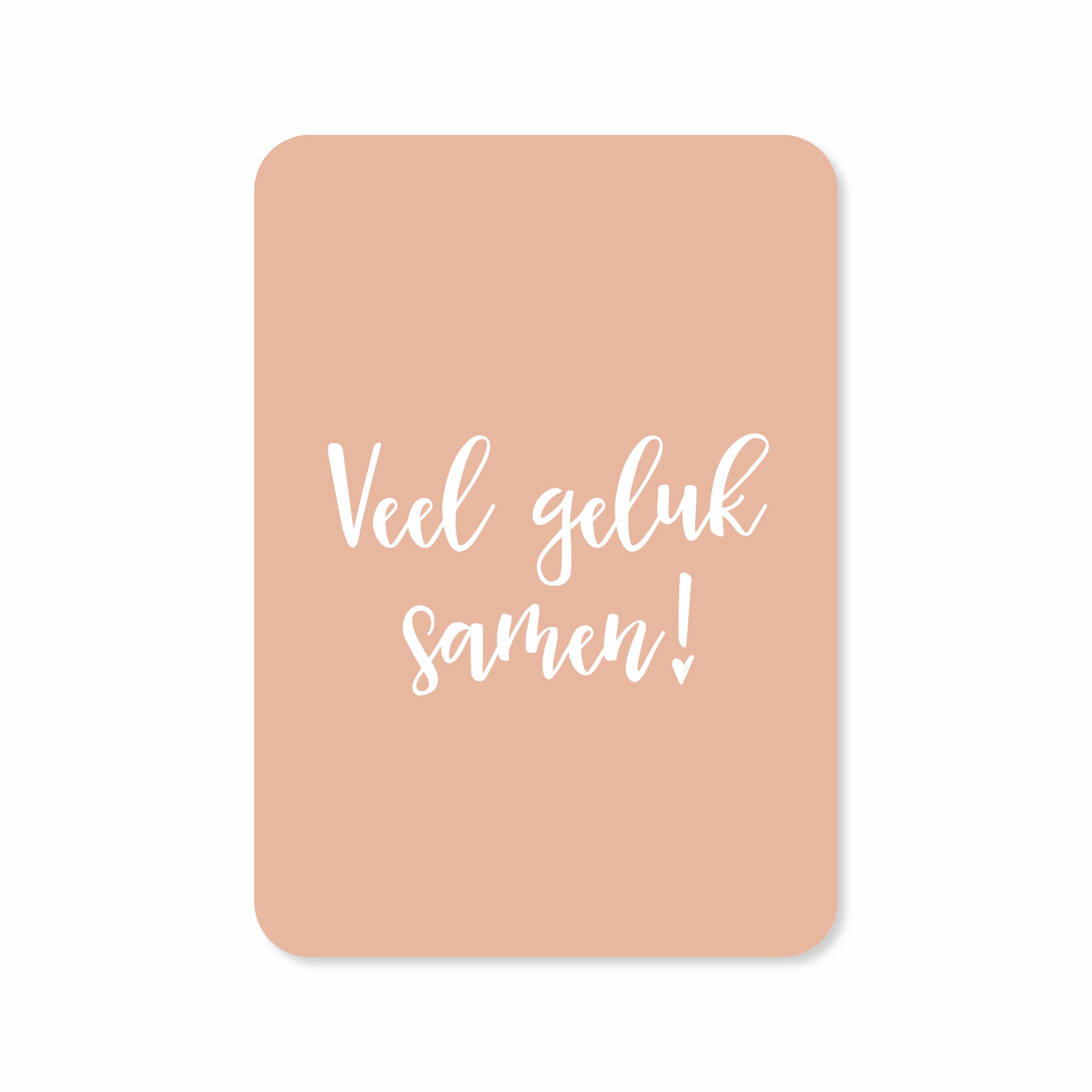 Wenskaart met de tekst &