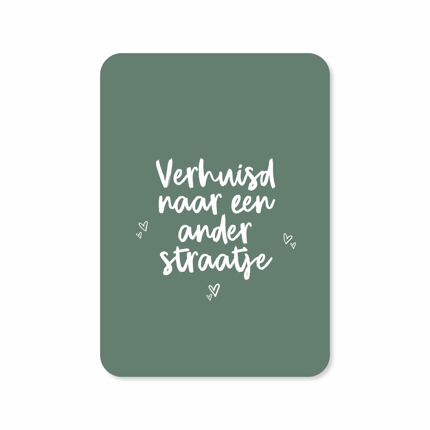 Kaart Verhuisd naar een ander straatje - sale
