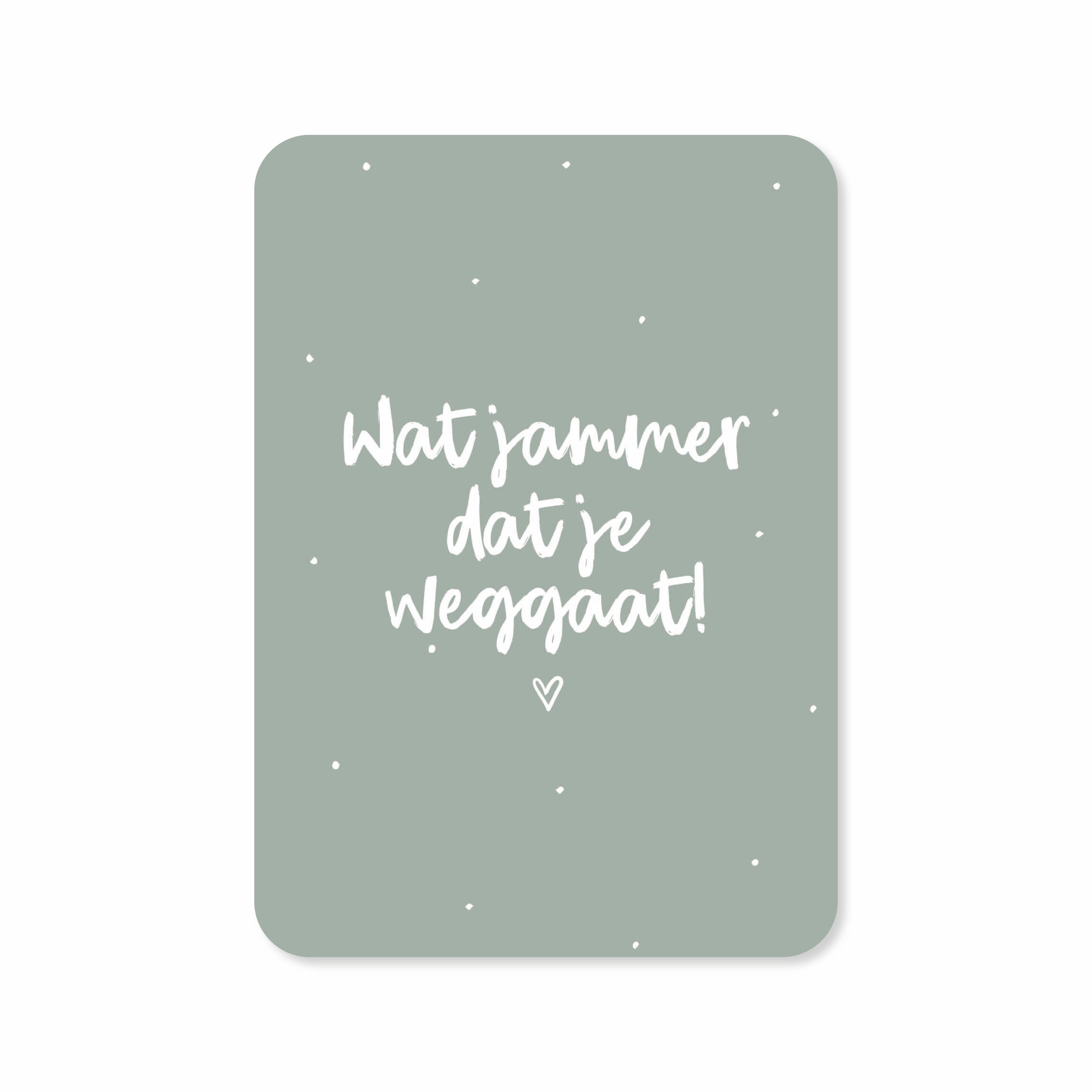 Wat jammer dat je weggaat - Set van 10 kaarten