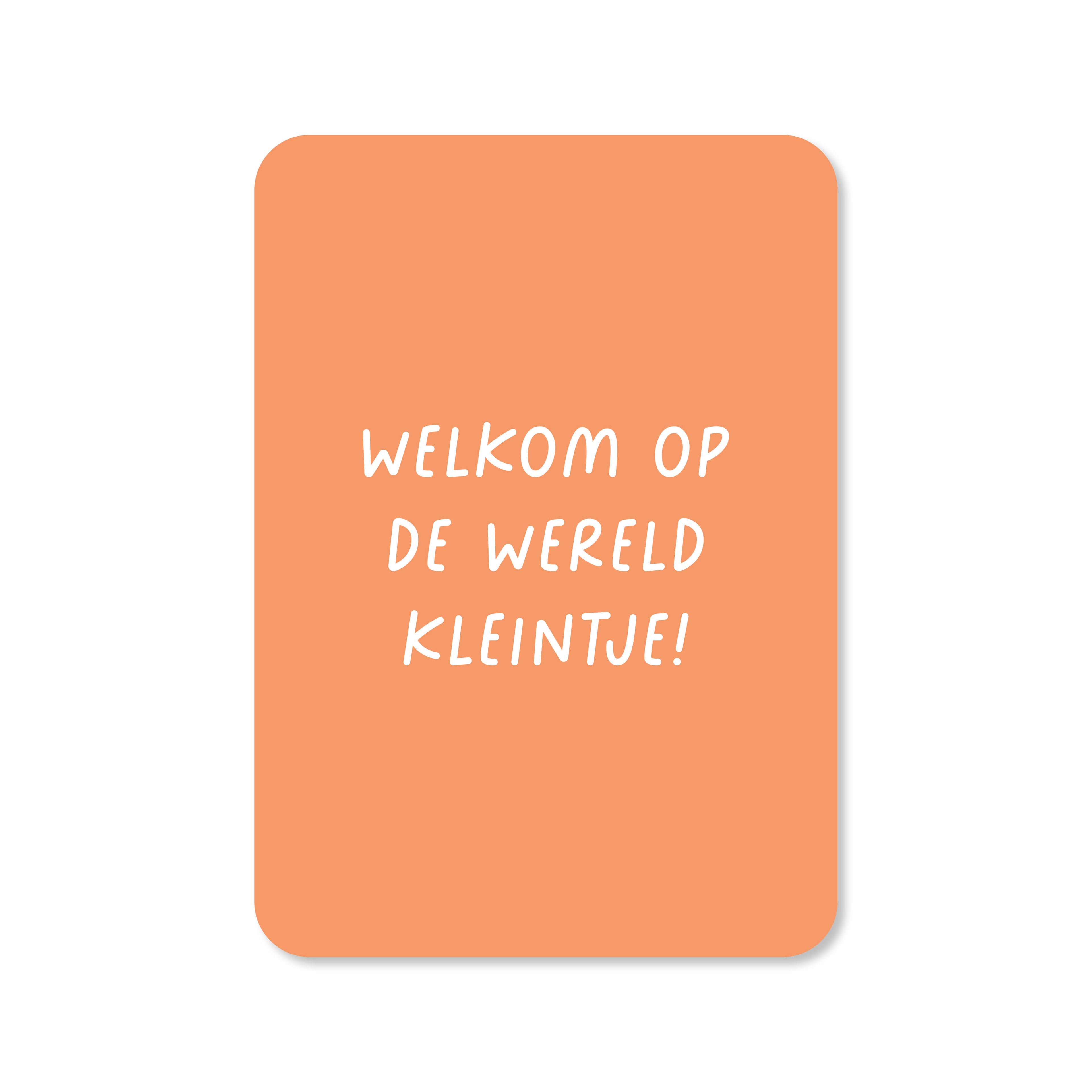 Wenskaart met de tekst &