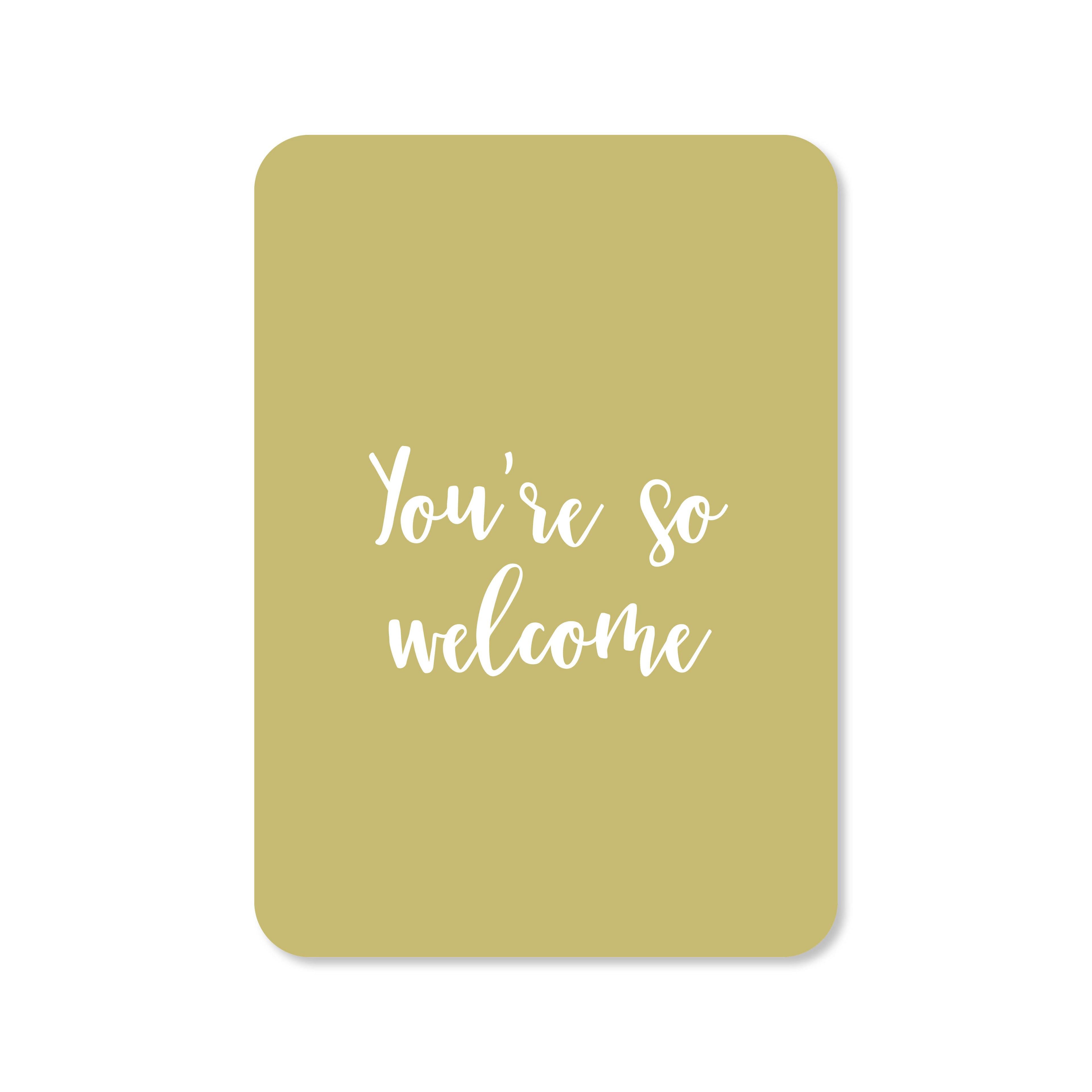 Wenskaart met de tekst &