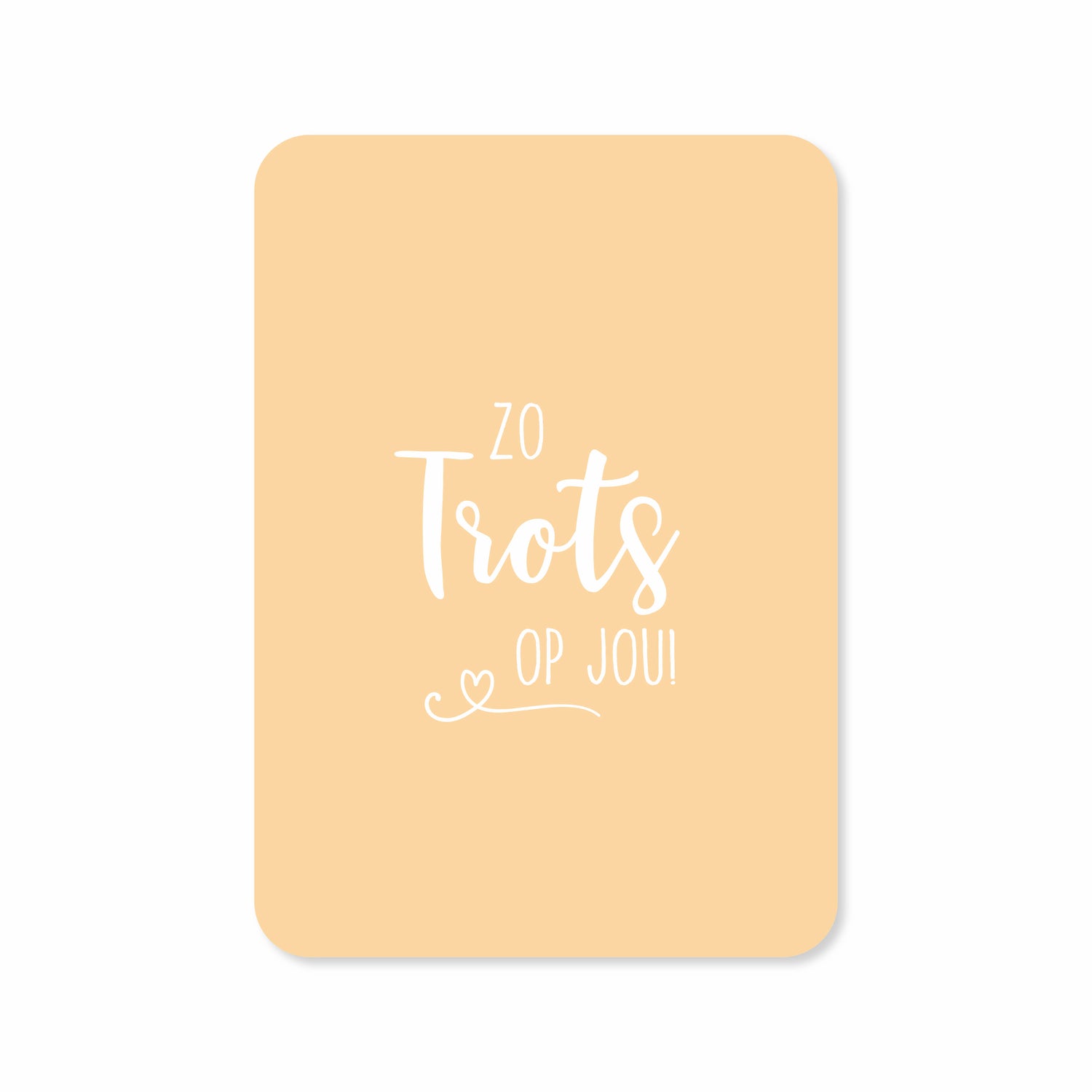 Wenskaart met de tekst &