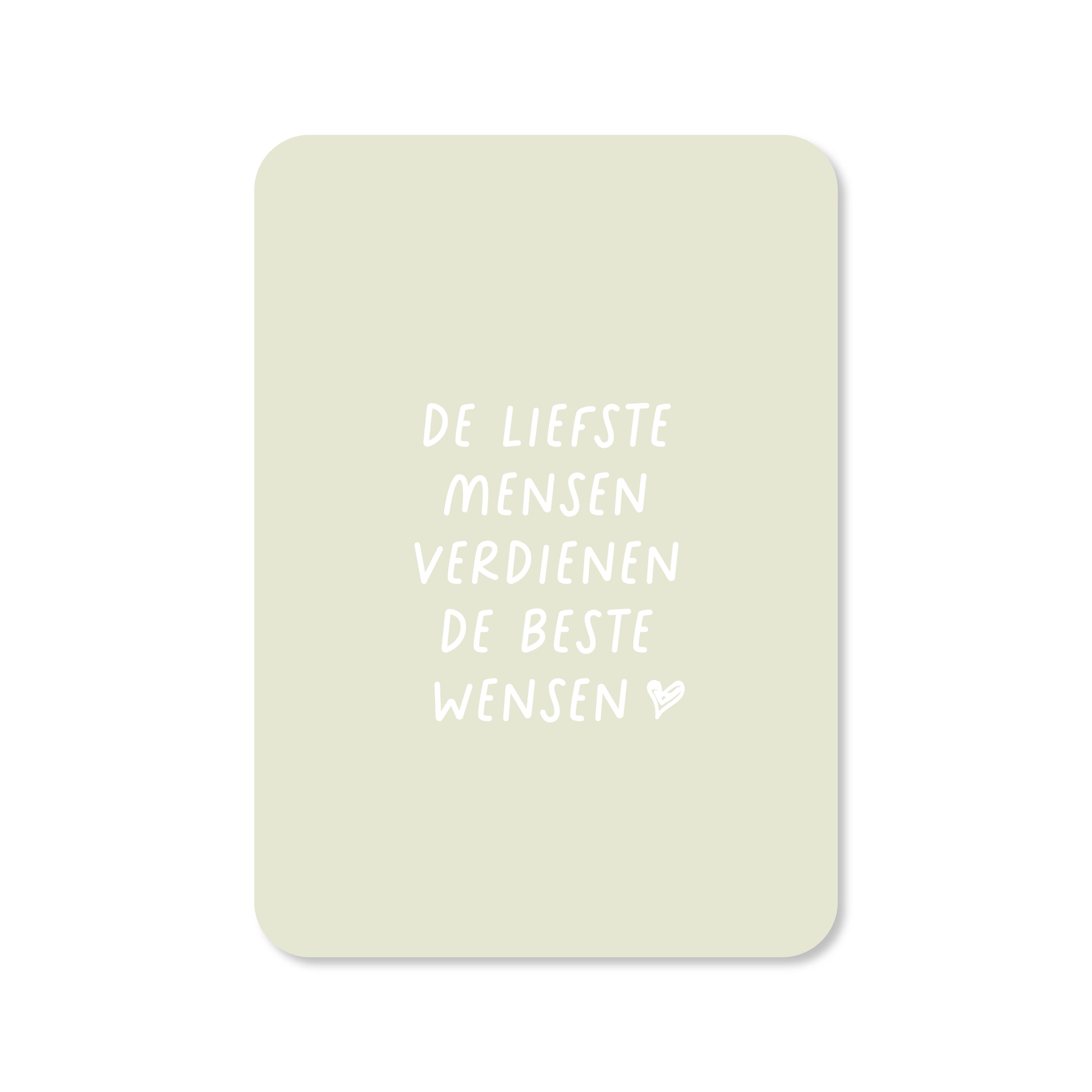 Kerstkaart met de tekst &