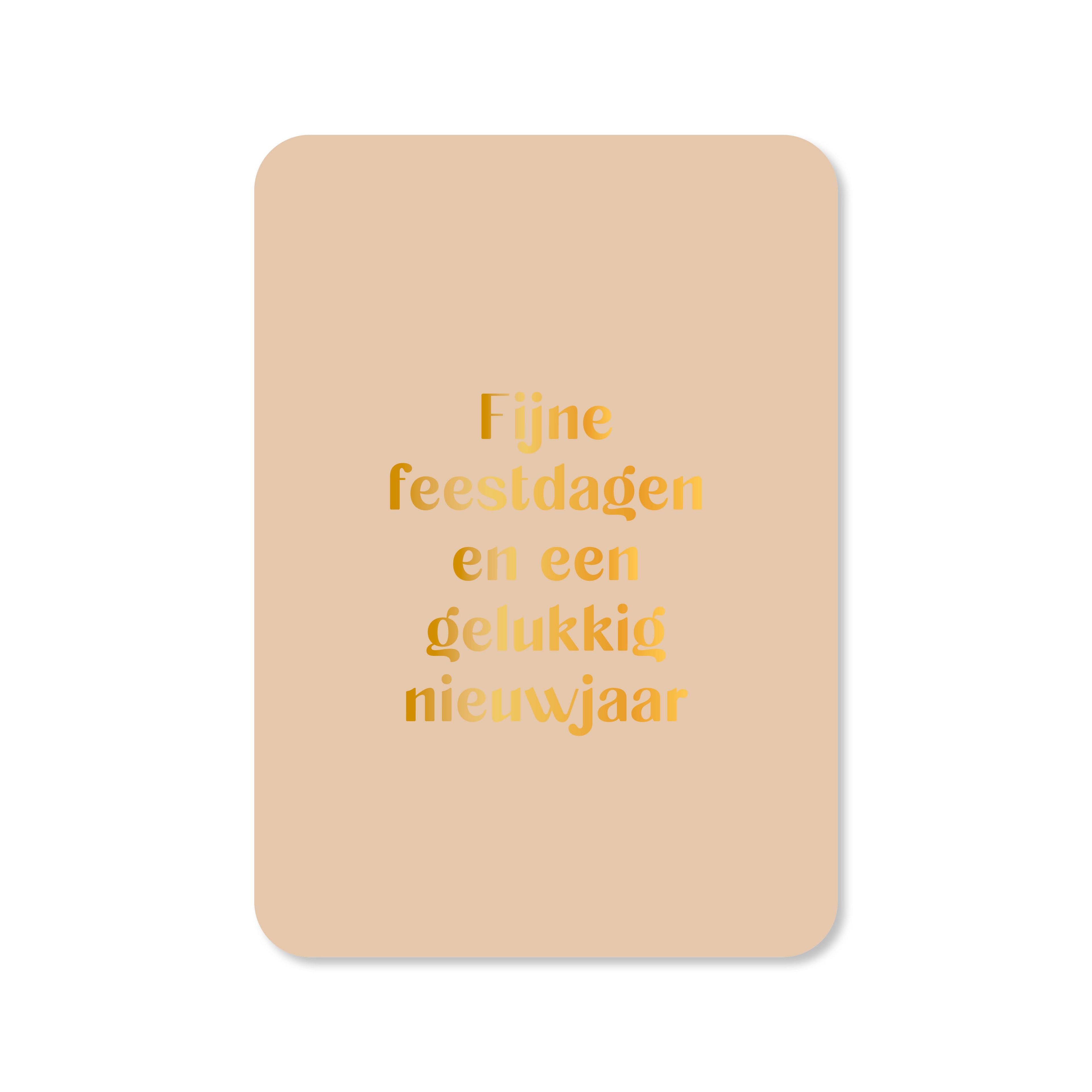 Kerstkaart met de tekst &