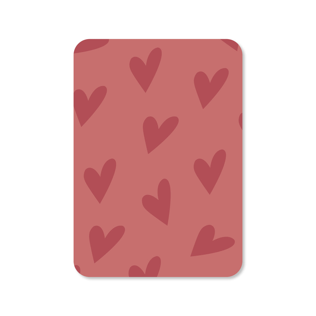 Kaart Hartjes - roze
