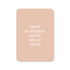 Wenskaart in de kleur beige met de tekst &
