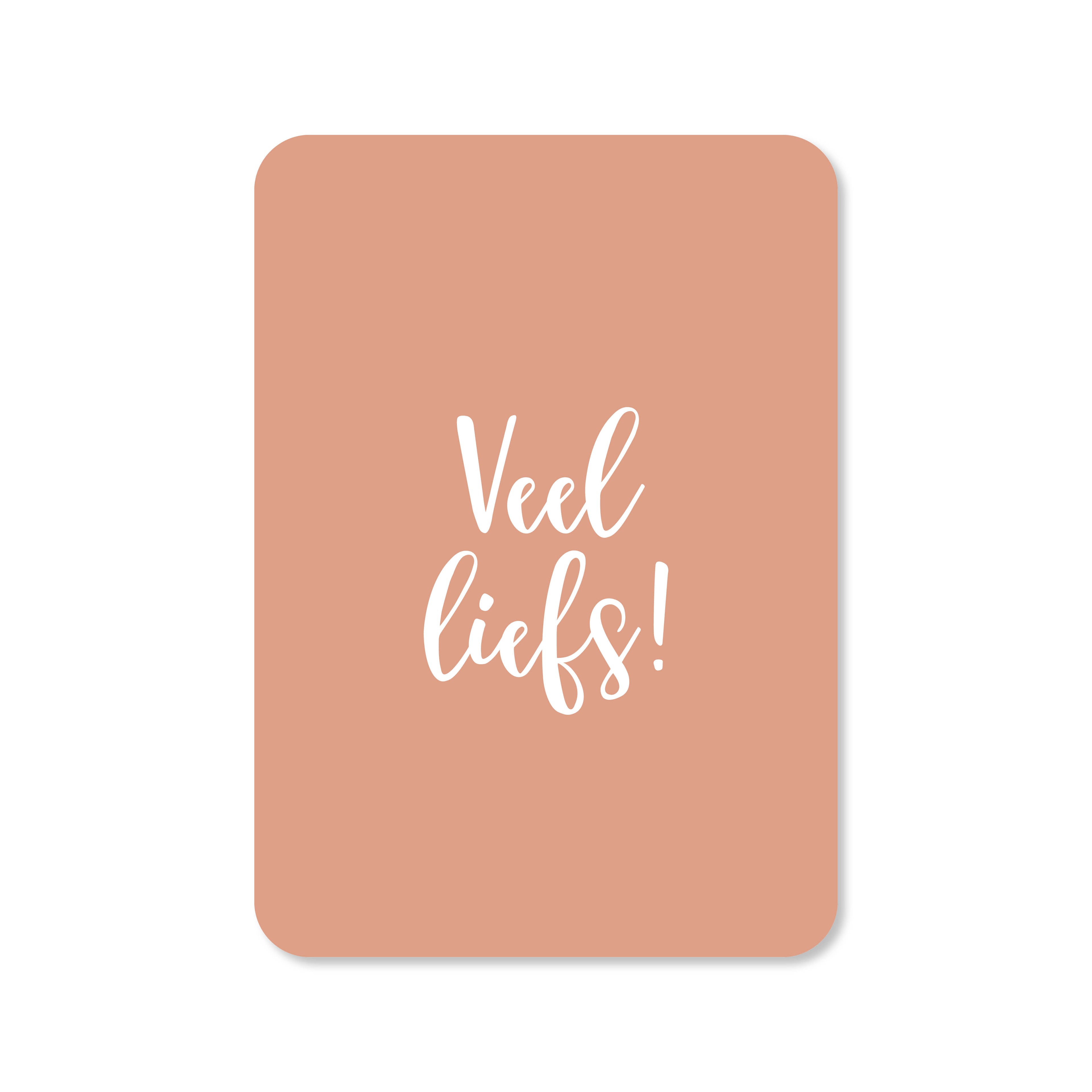 Wenskaart met de tekst &
