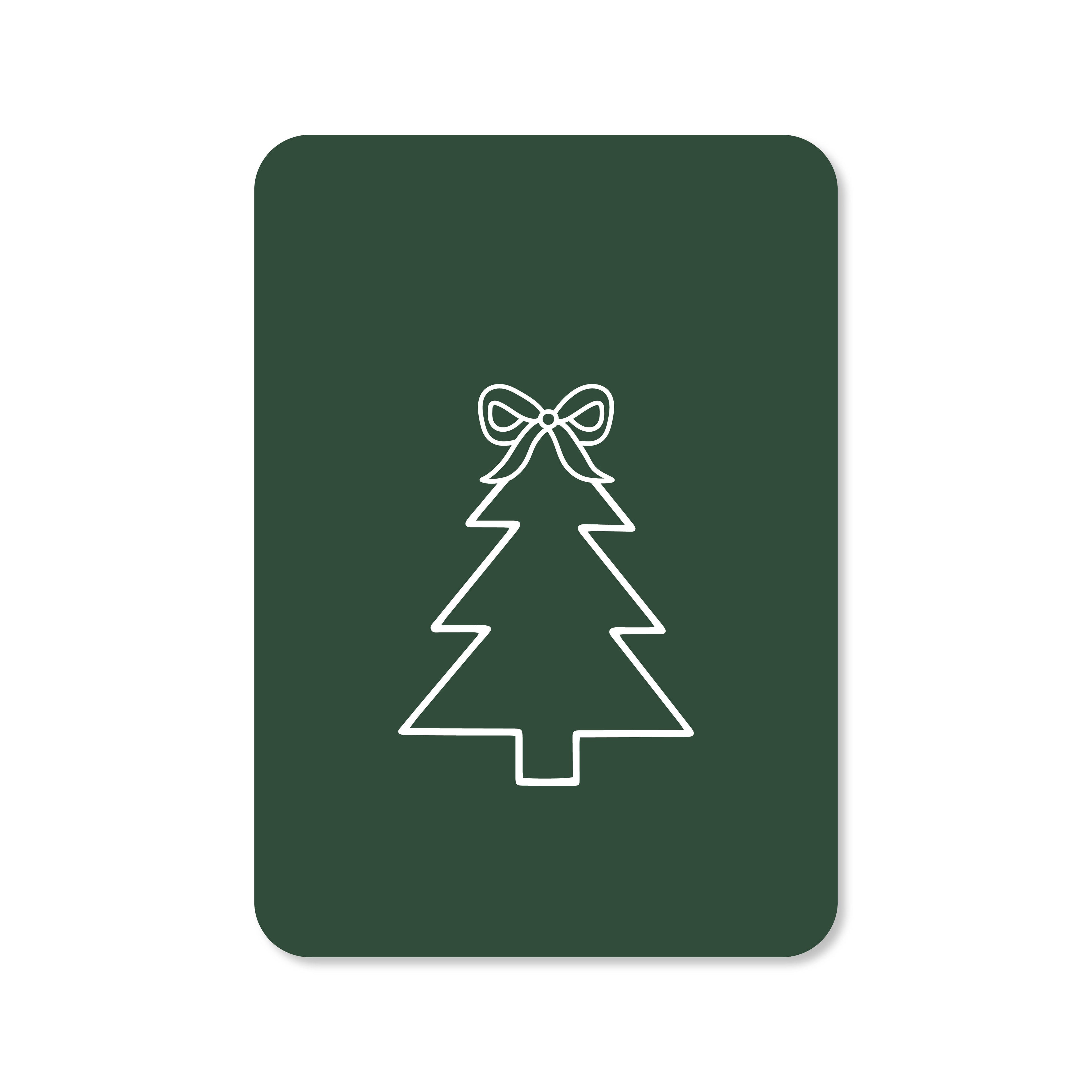 Kerstkaart Kerstboom
