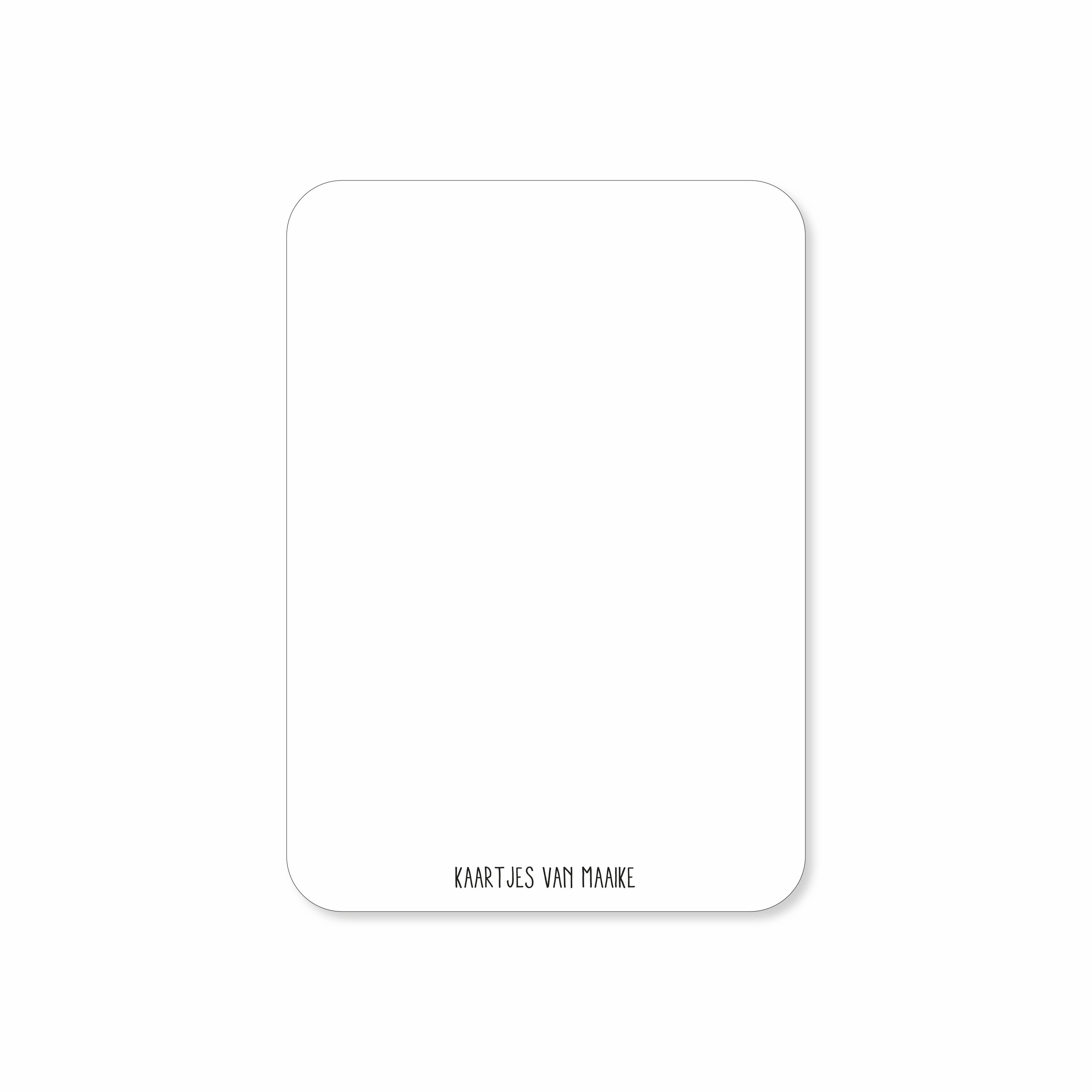 Minikaart Happy Birthday (met goudfolie)