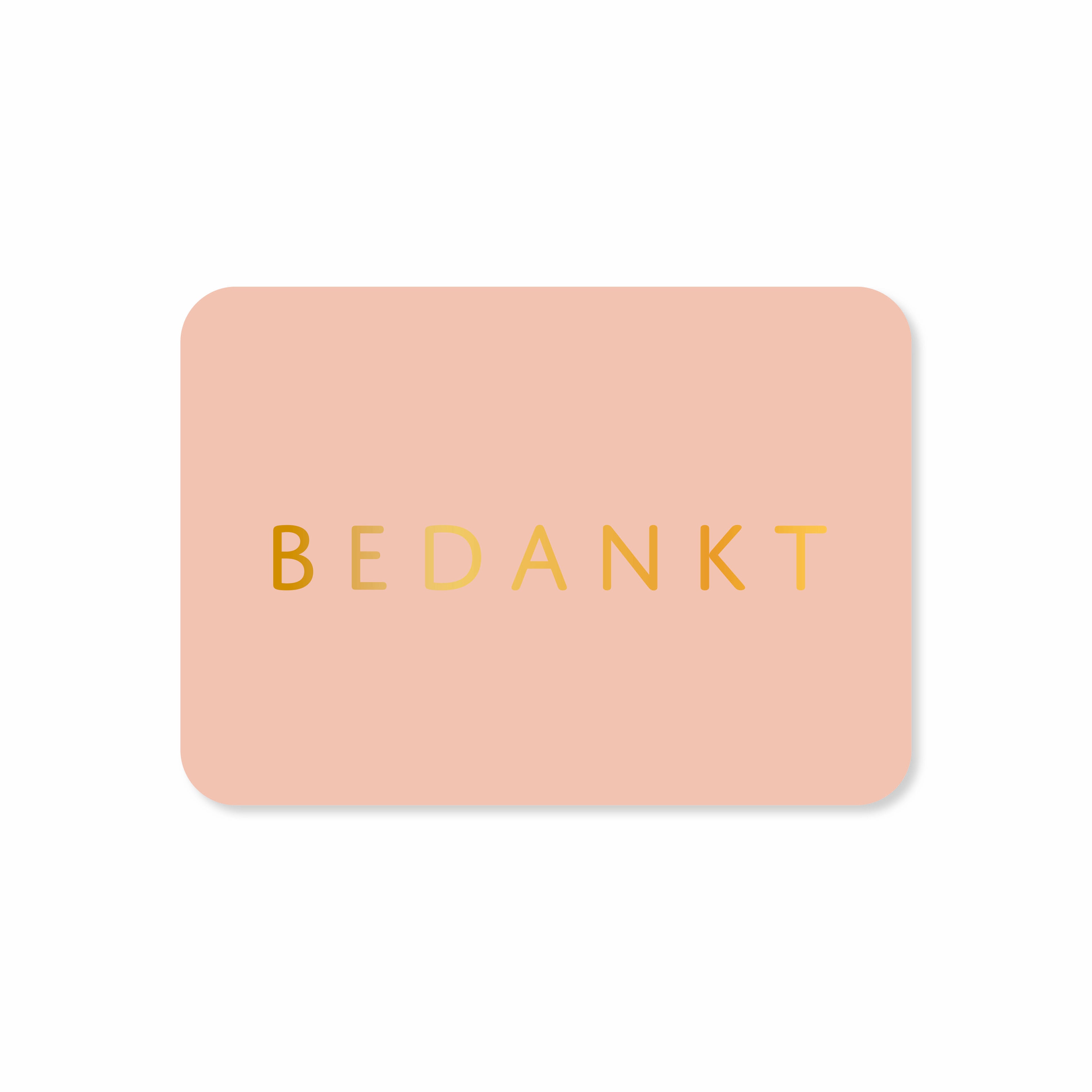 Minikaart in de kleur roze met de tekst &