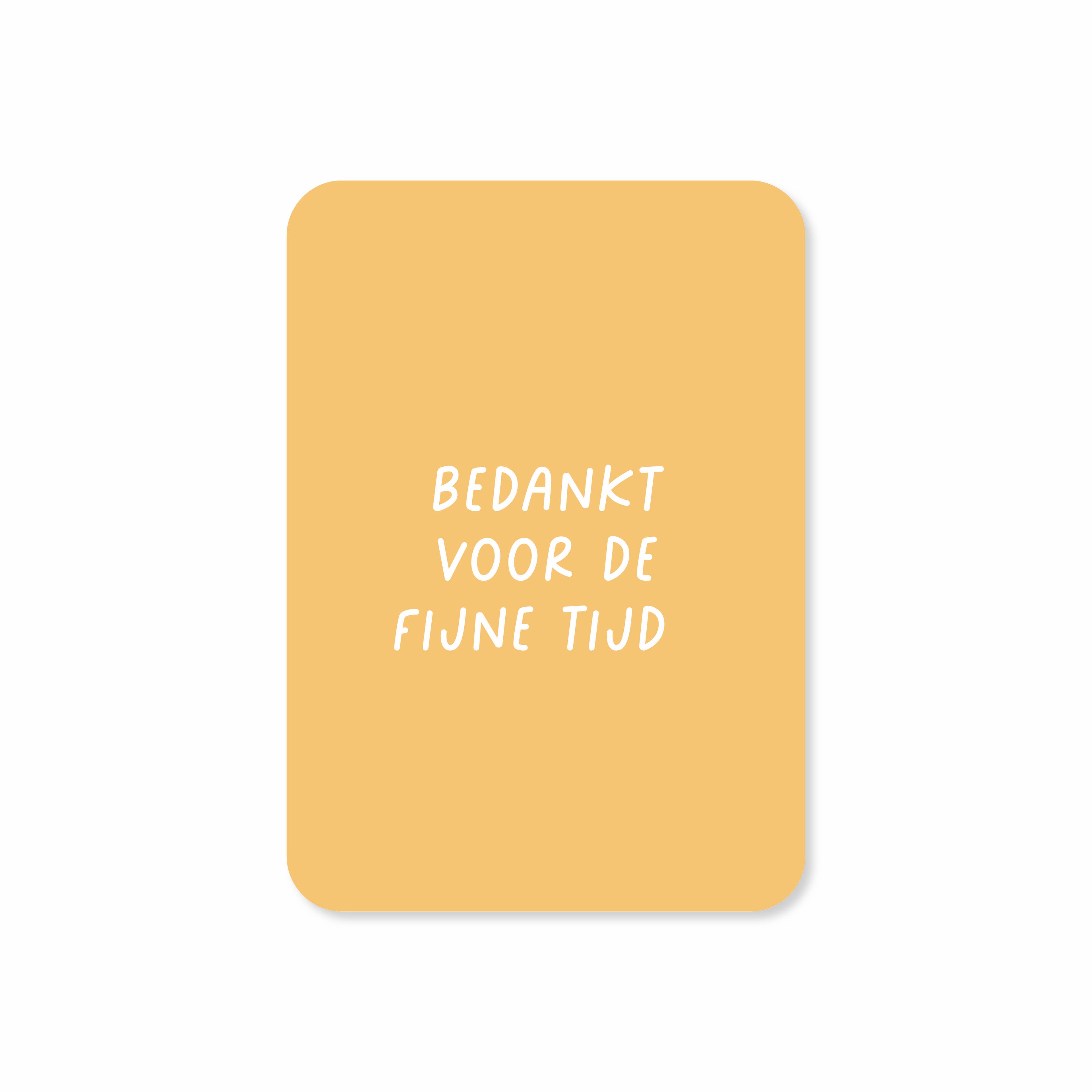 Minikaart in de kleur geel met de tekst &