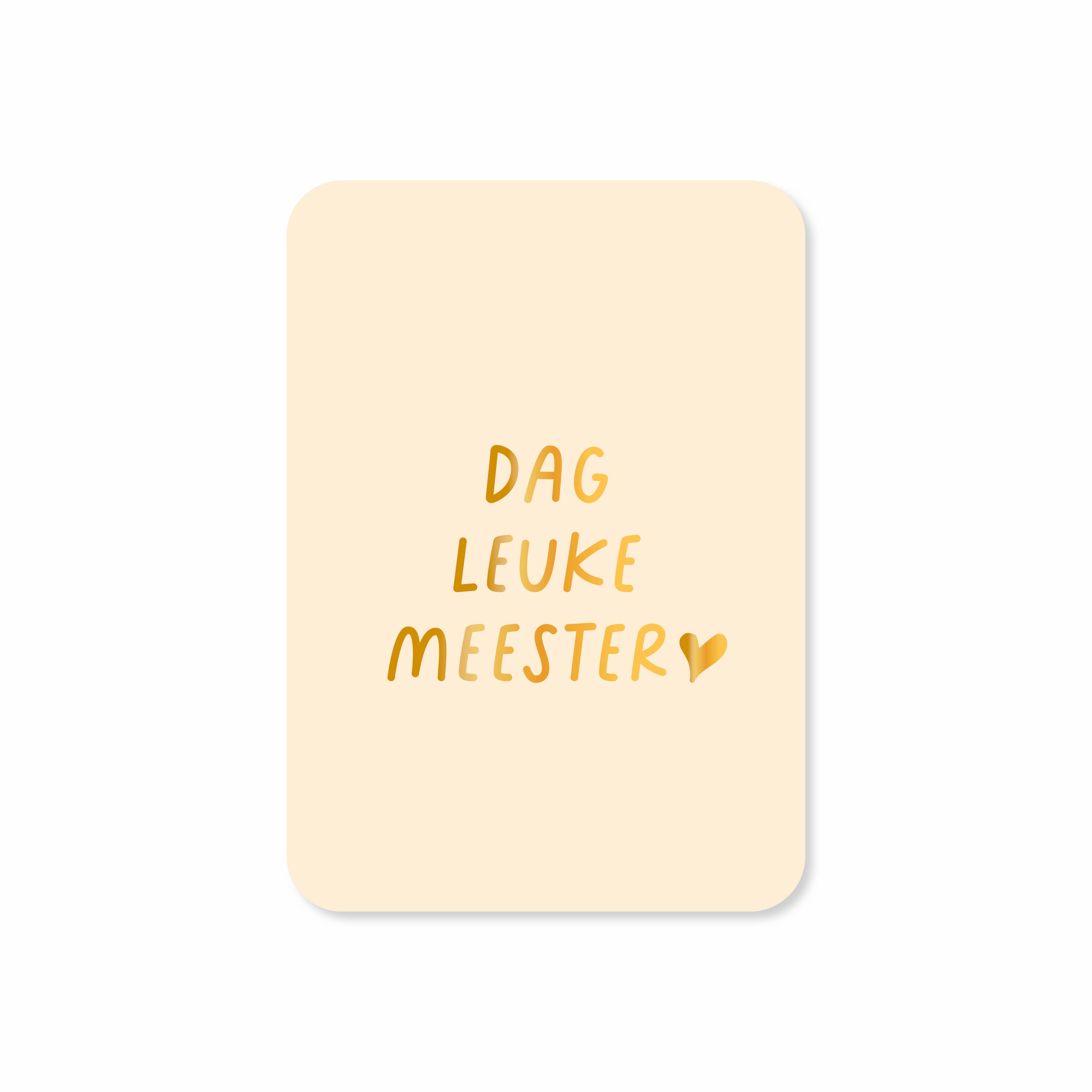 Minikaart in de kleur licht geel met de tekst &