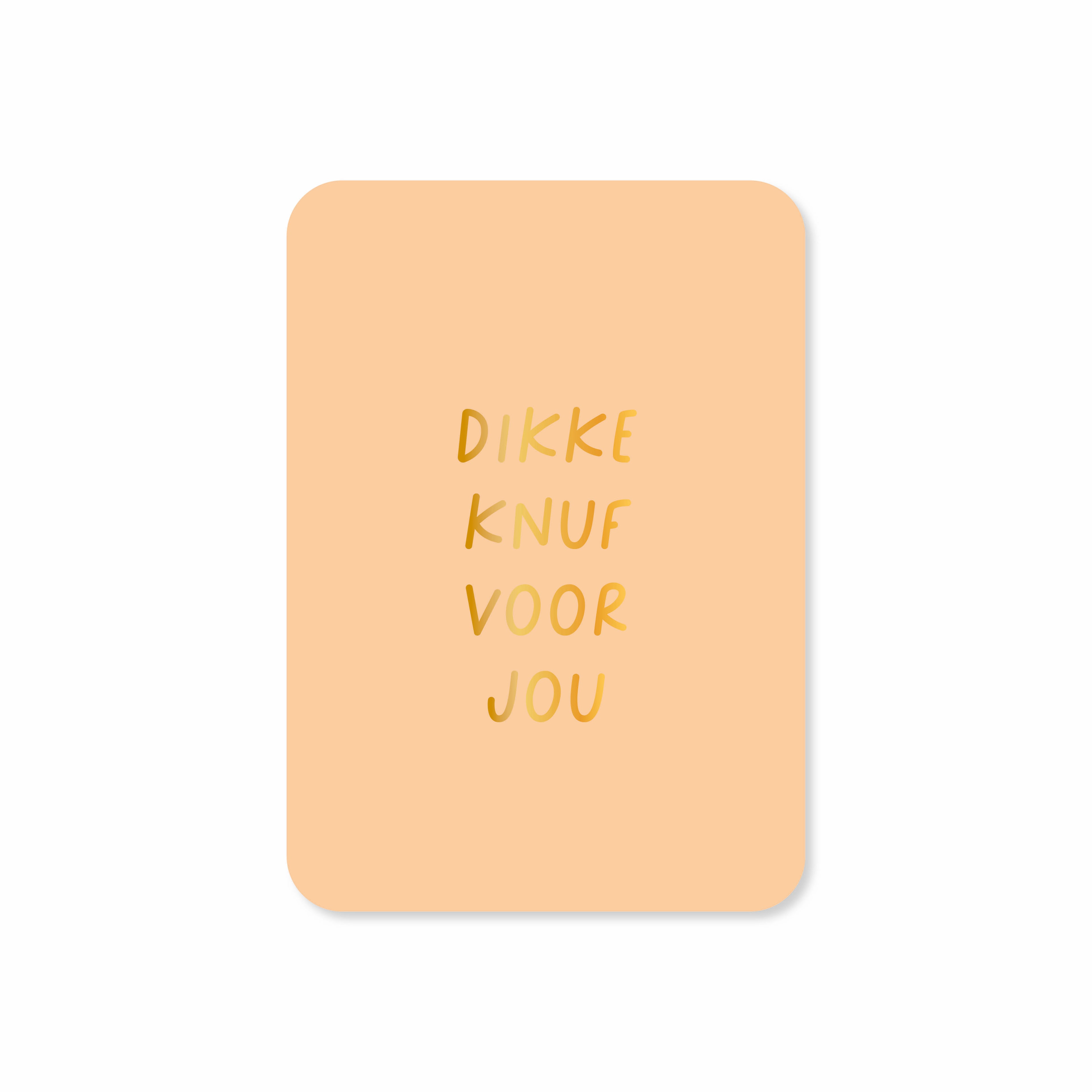Minikaart in de kleur oranje met de tekst &