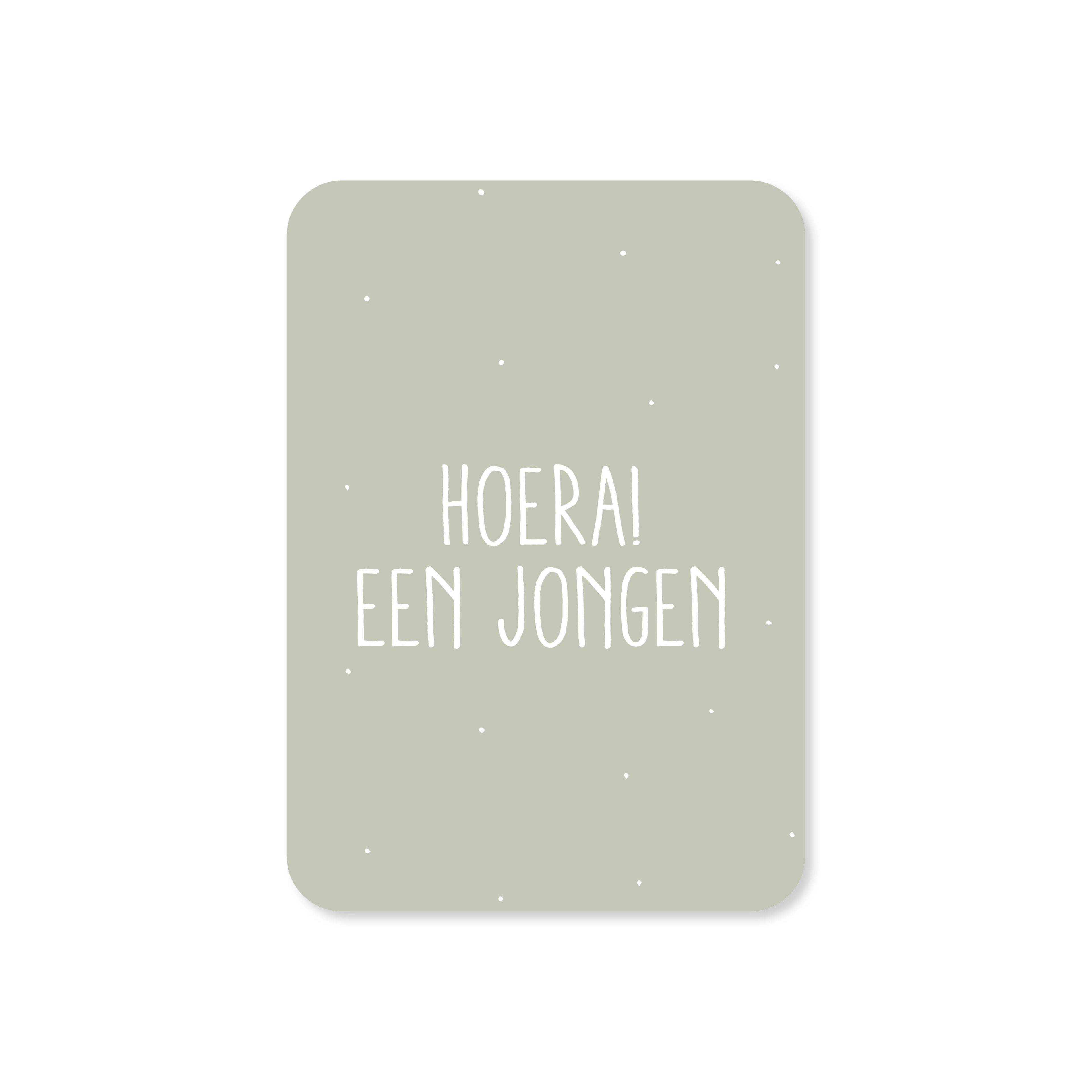 Minikaart in de kleur groen met de tekst &