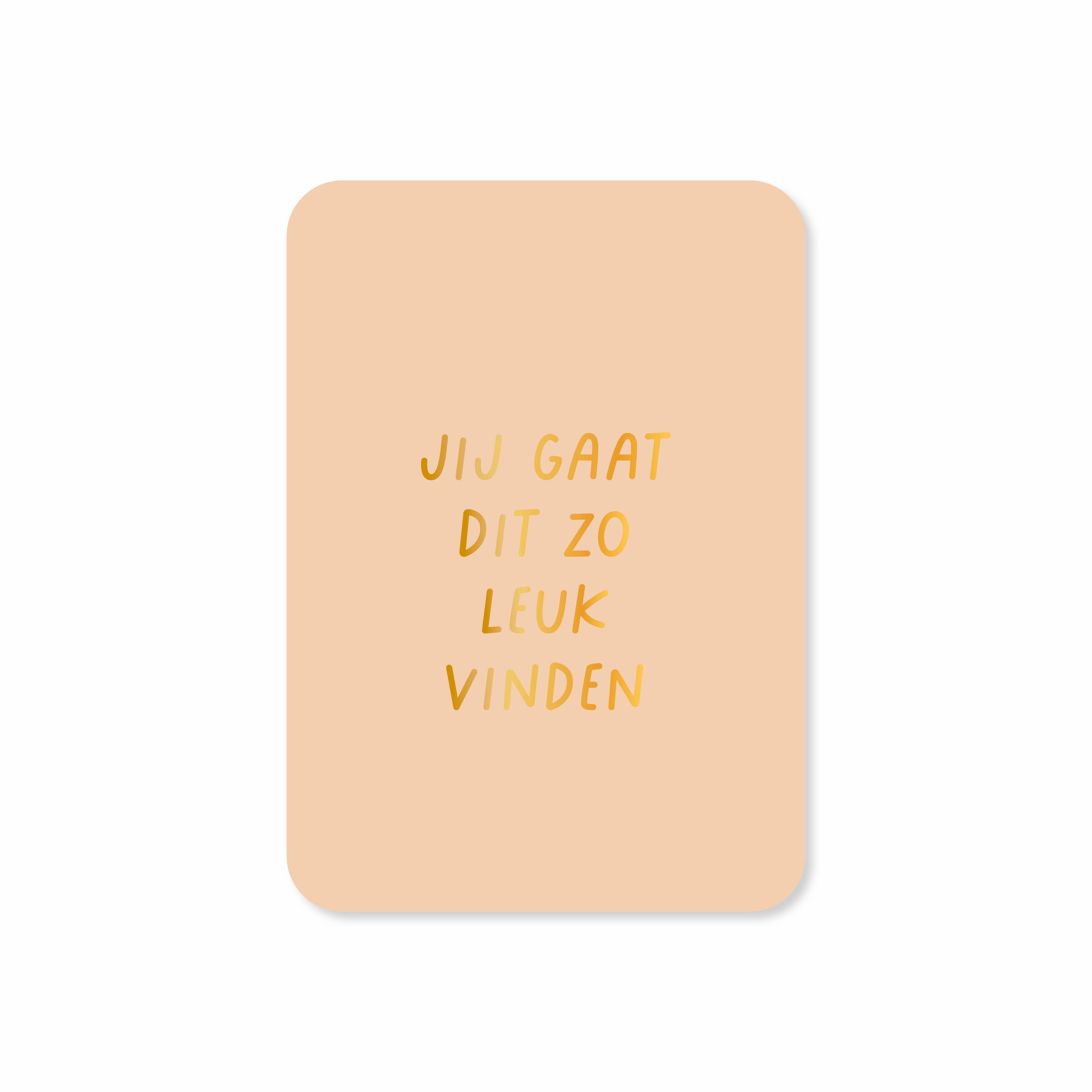 Minikaart in de kleur roze met de tekst &