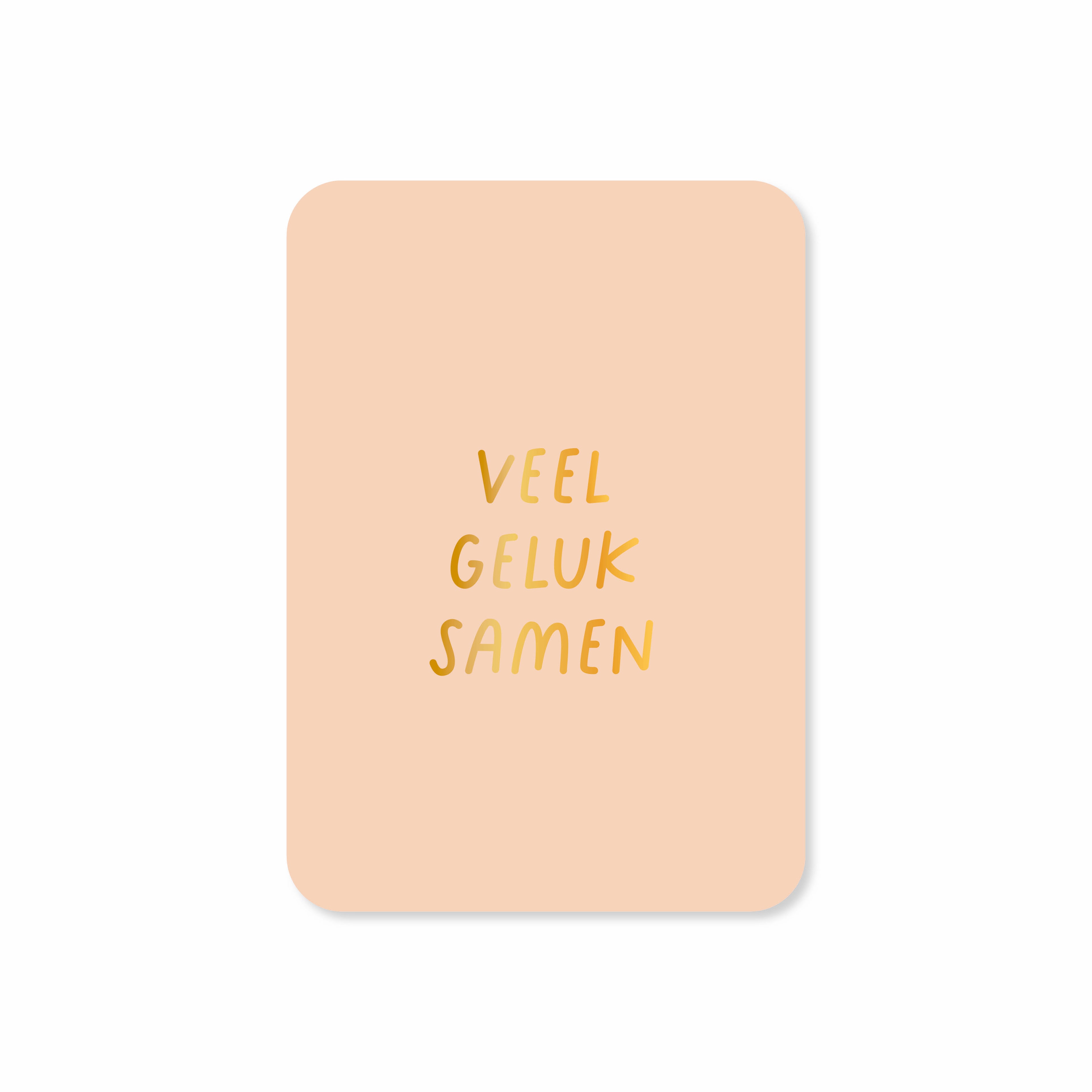 Minikaart in de kleur roze met de tekst &
