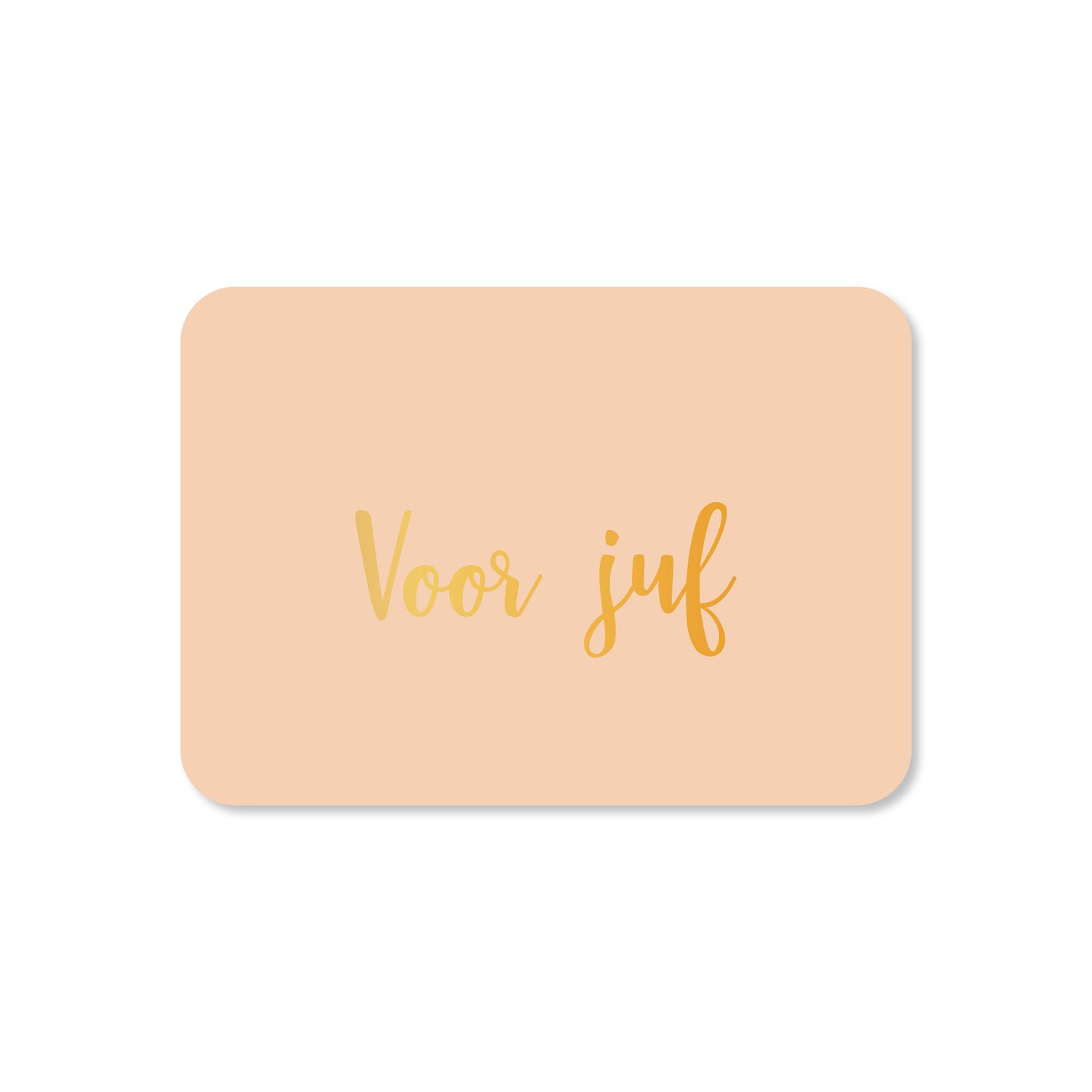 Minikaart in de kleur lichtroze met de tekst &